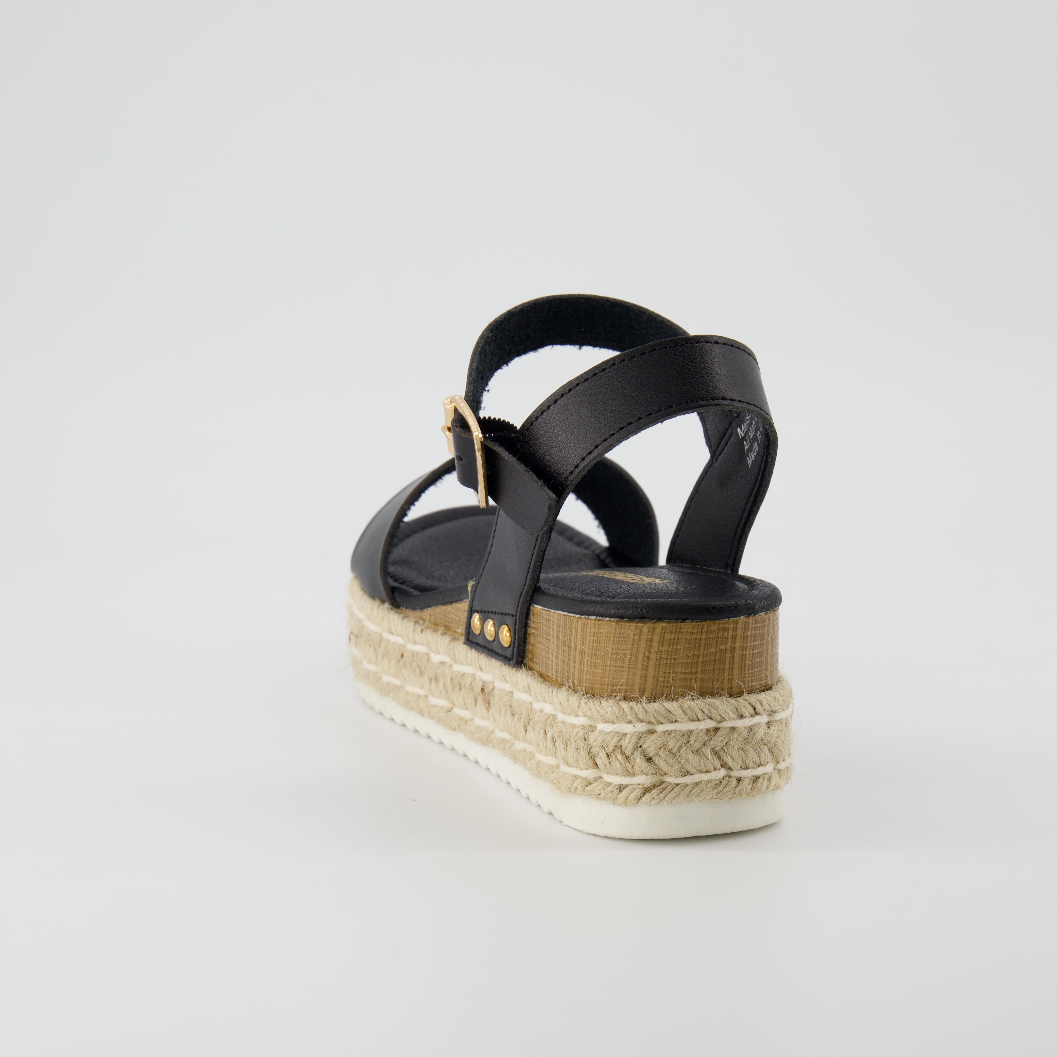 Melissa Espadrille Platform Sandals Black Medium