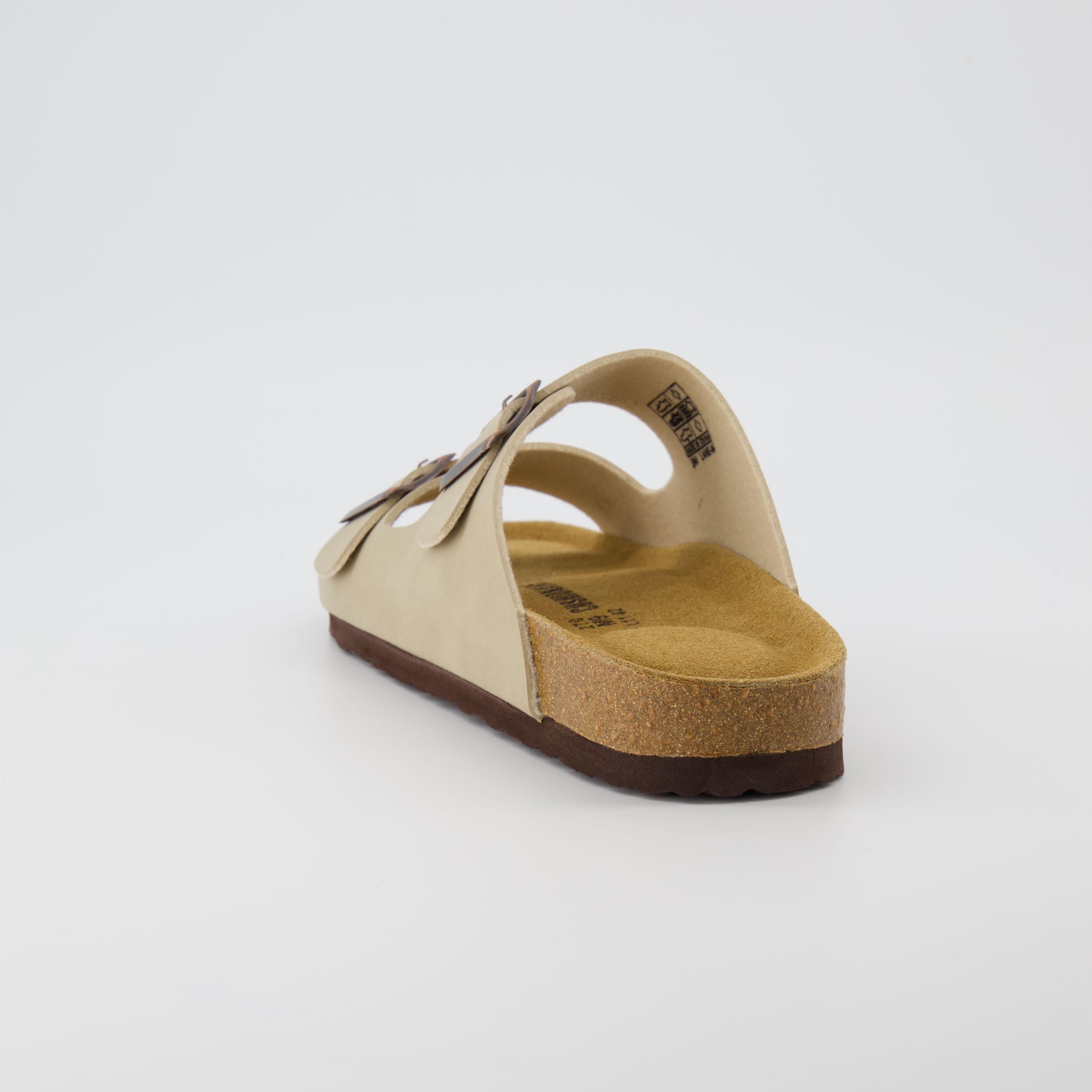 Lane Men's Cork Footbed Sandal Stone Nubuck Medium