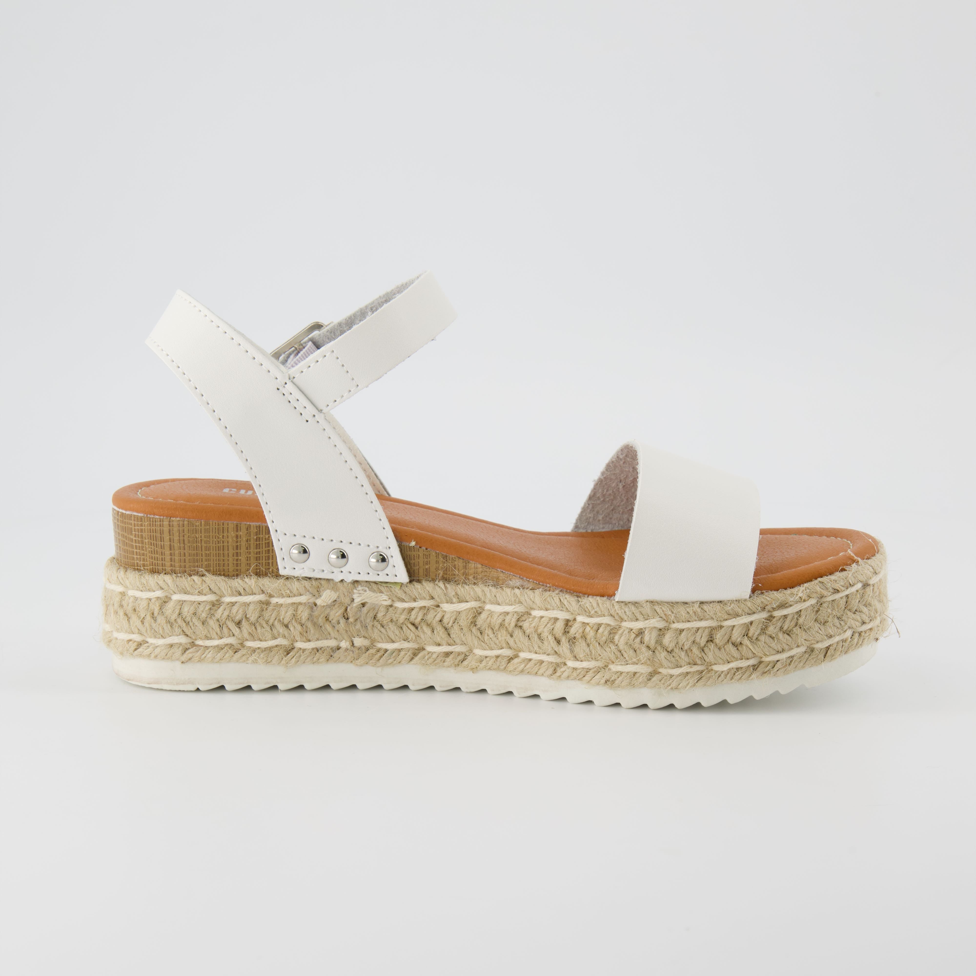 Melissa Espadrille Platform Sandals White Medium