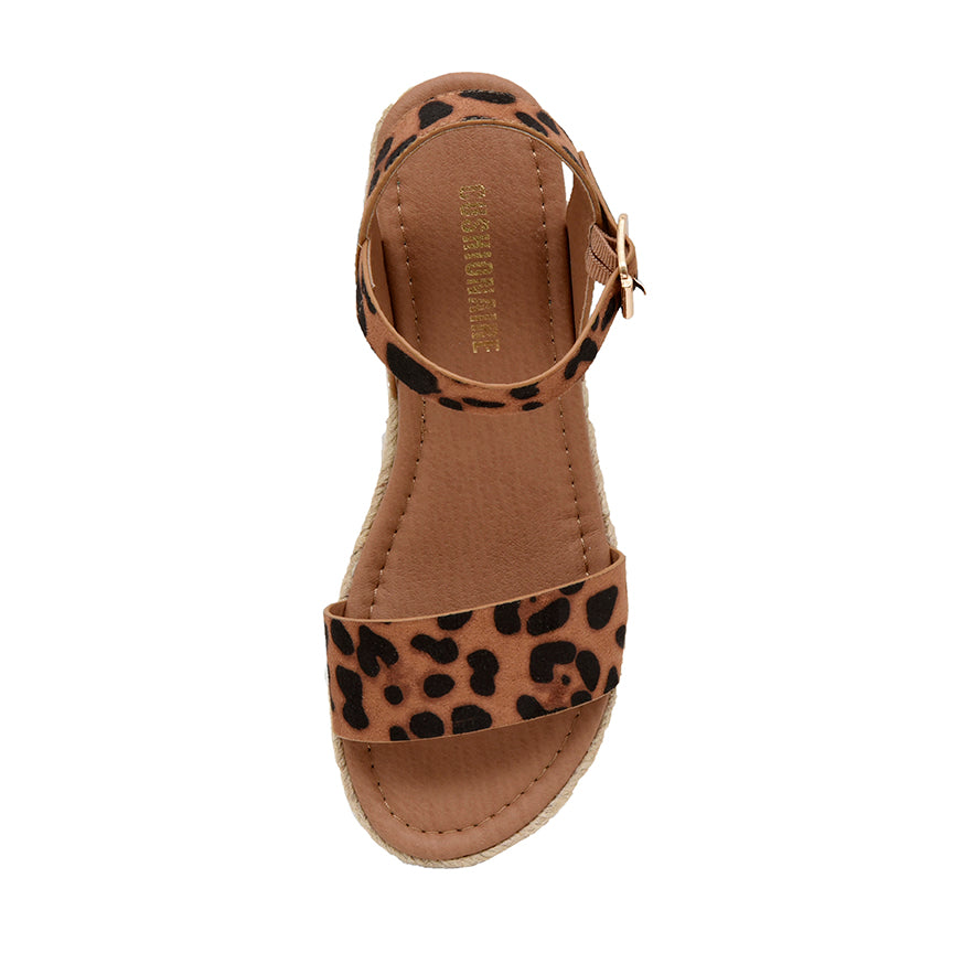Melissa Espadrille Platform Sandals Leopard Medium