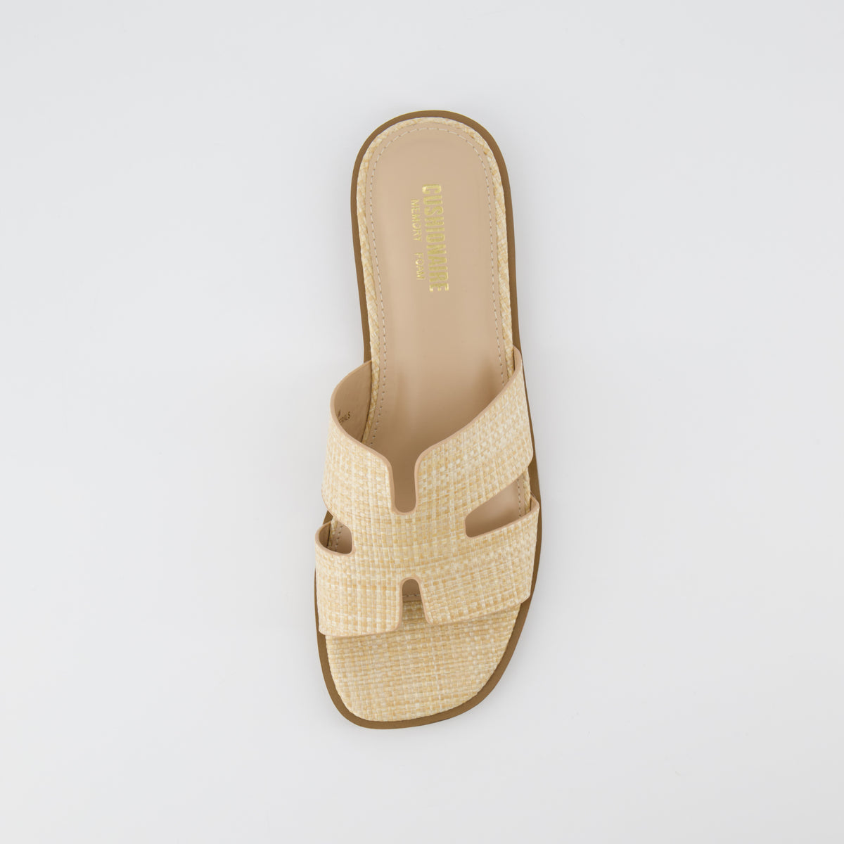 Voyage Strap Slides Natural Raffia