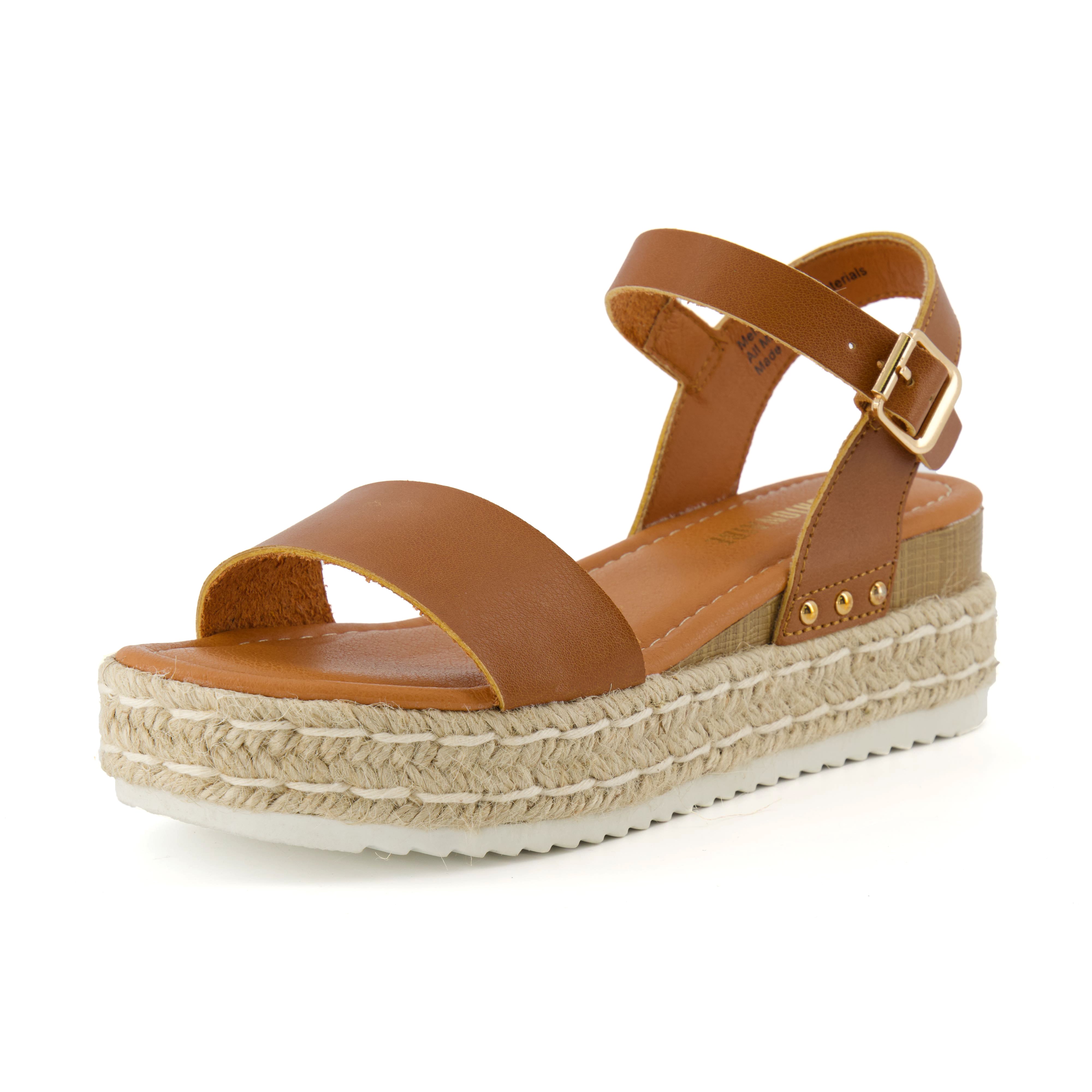Melissa Espadrille Platform Sandals Tan Medium