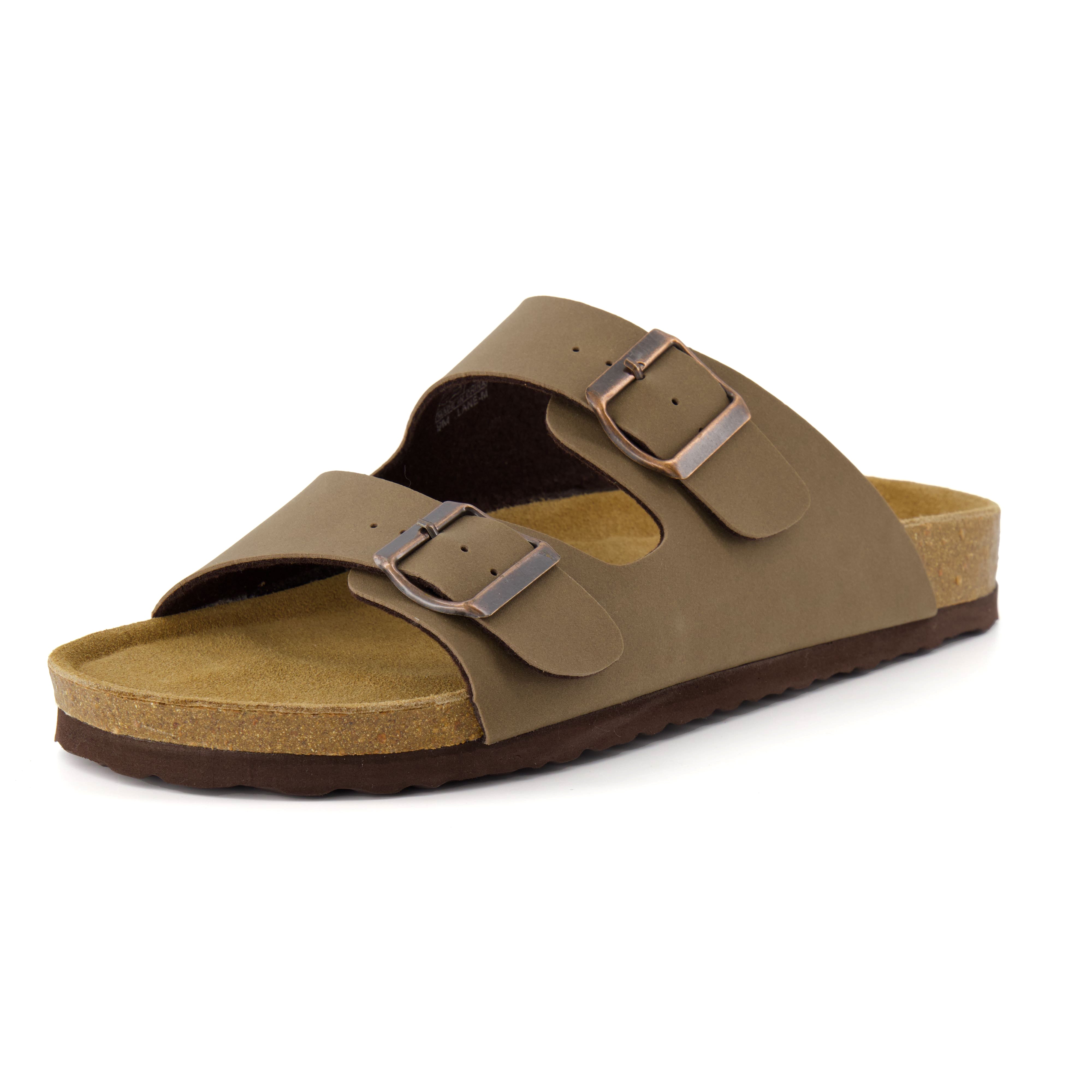 Lane Men's Cork Footbed Sandal Olive Medium