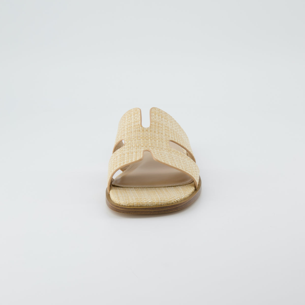 Voyage Strap Slides Natural Raffia