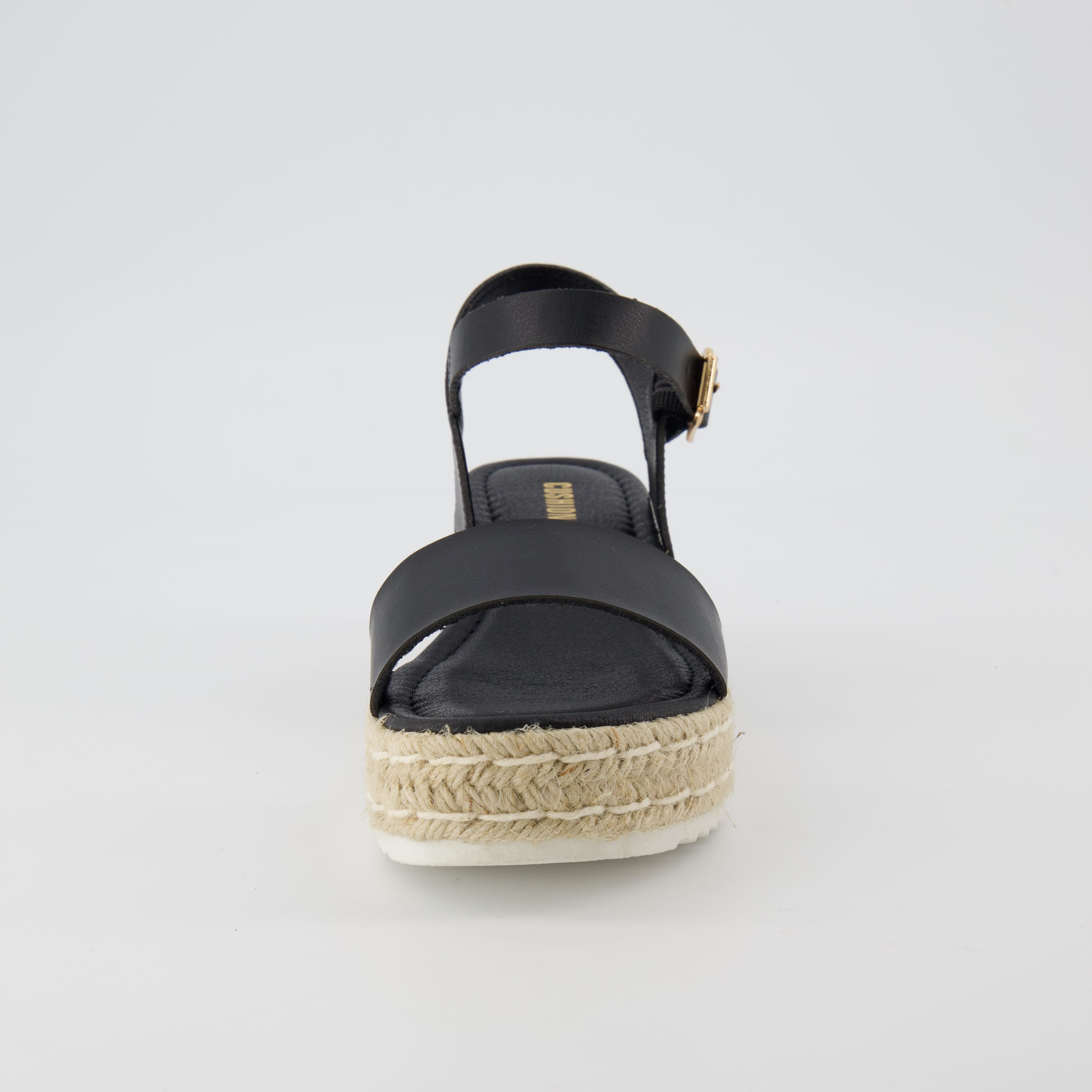 Melissa Espadrille Platform Sandals Black Medium