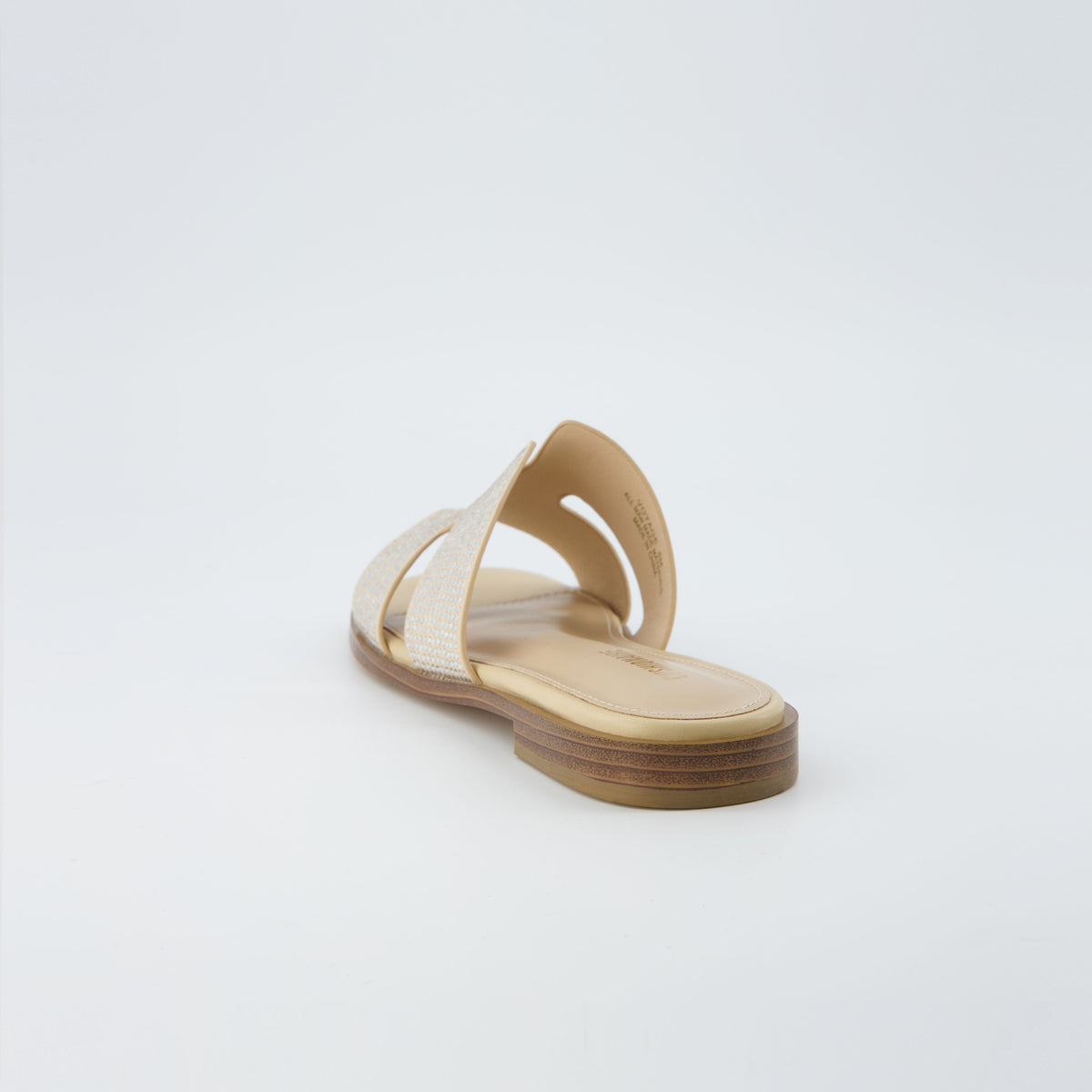 Voyage Strap Slides Tan Embellish
