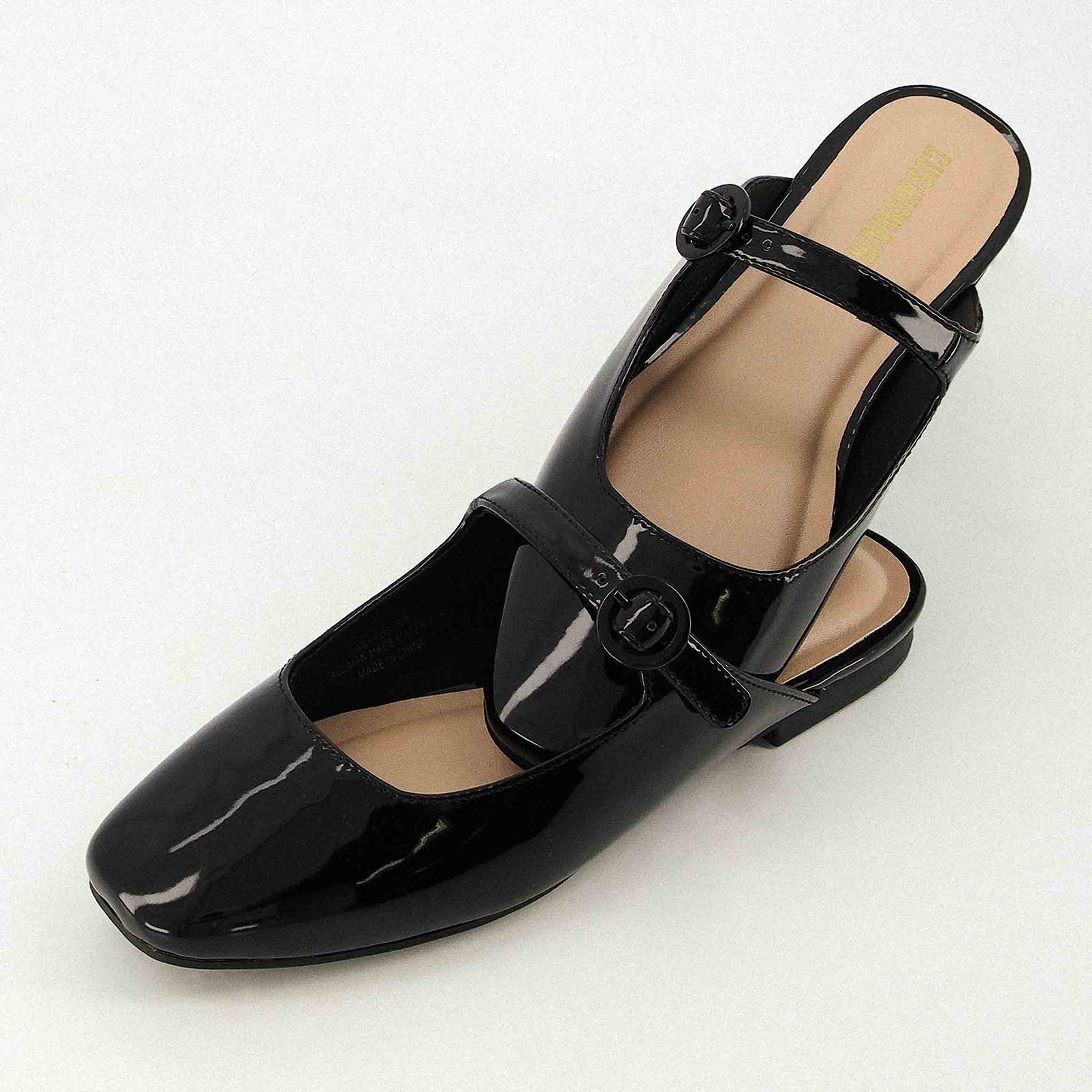 Jackpot Mary Jane Mule Black