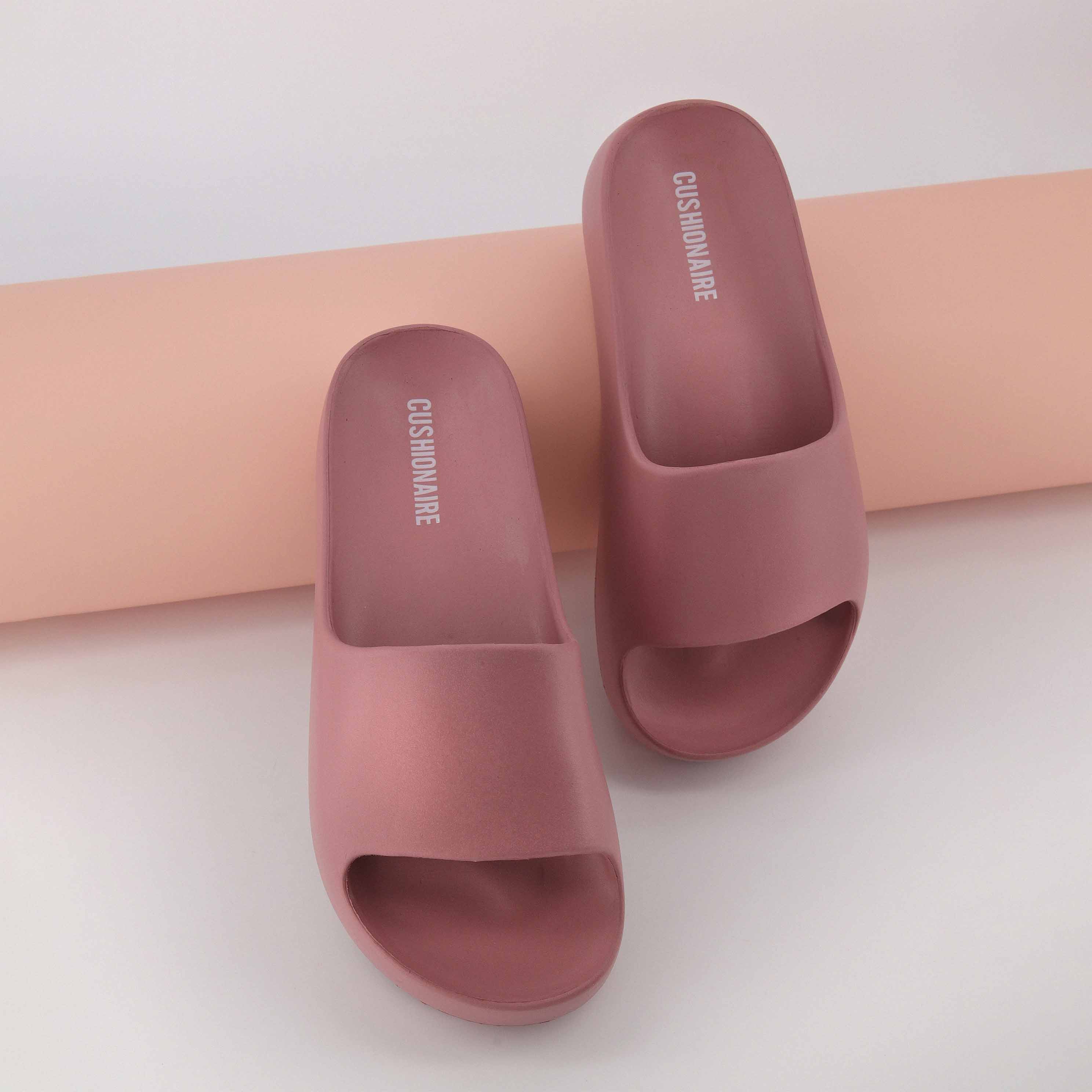 Ninja Platform Slide Sandals Blush