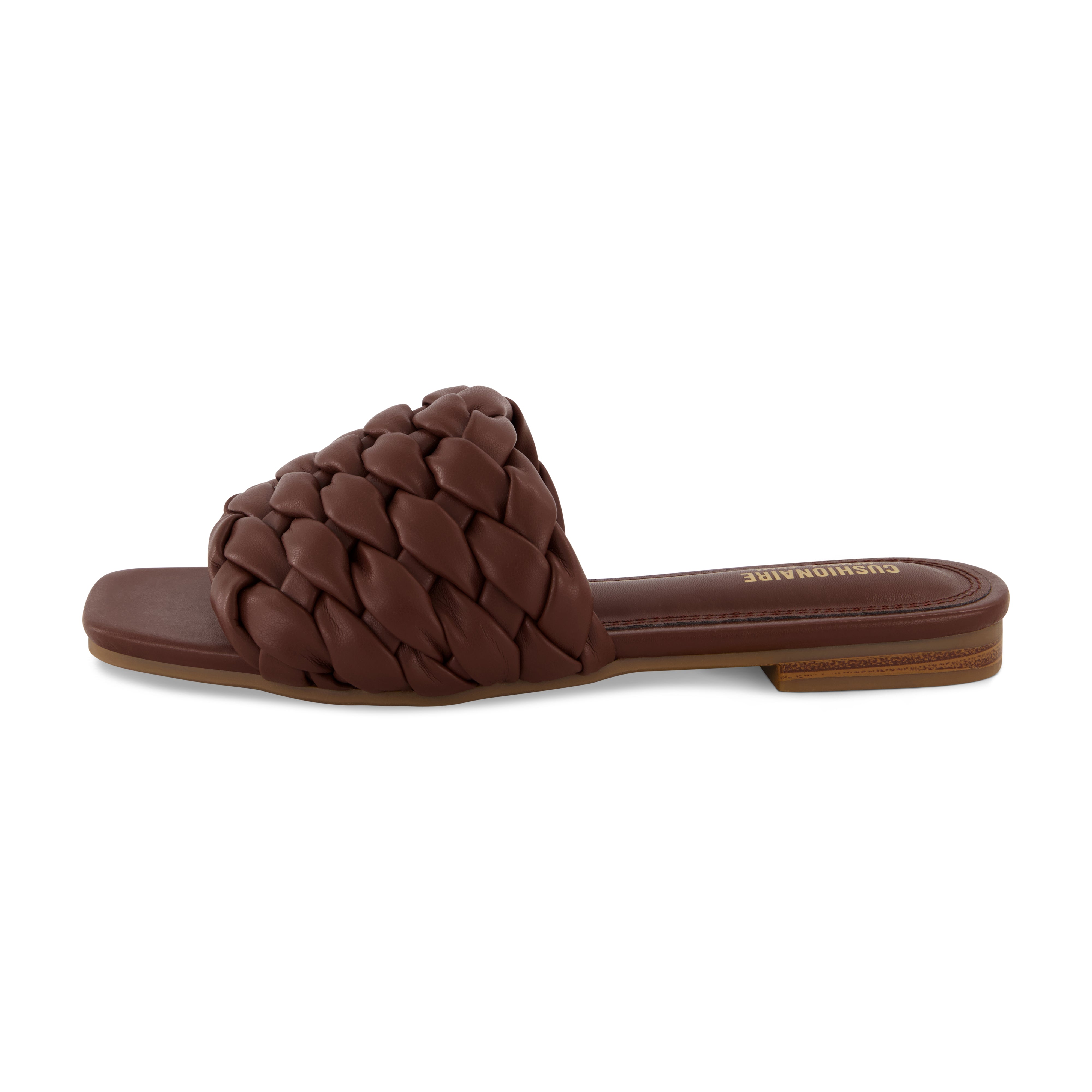Aramis Woven Slide Sandal Brown
