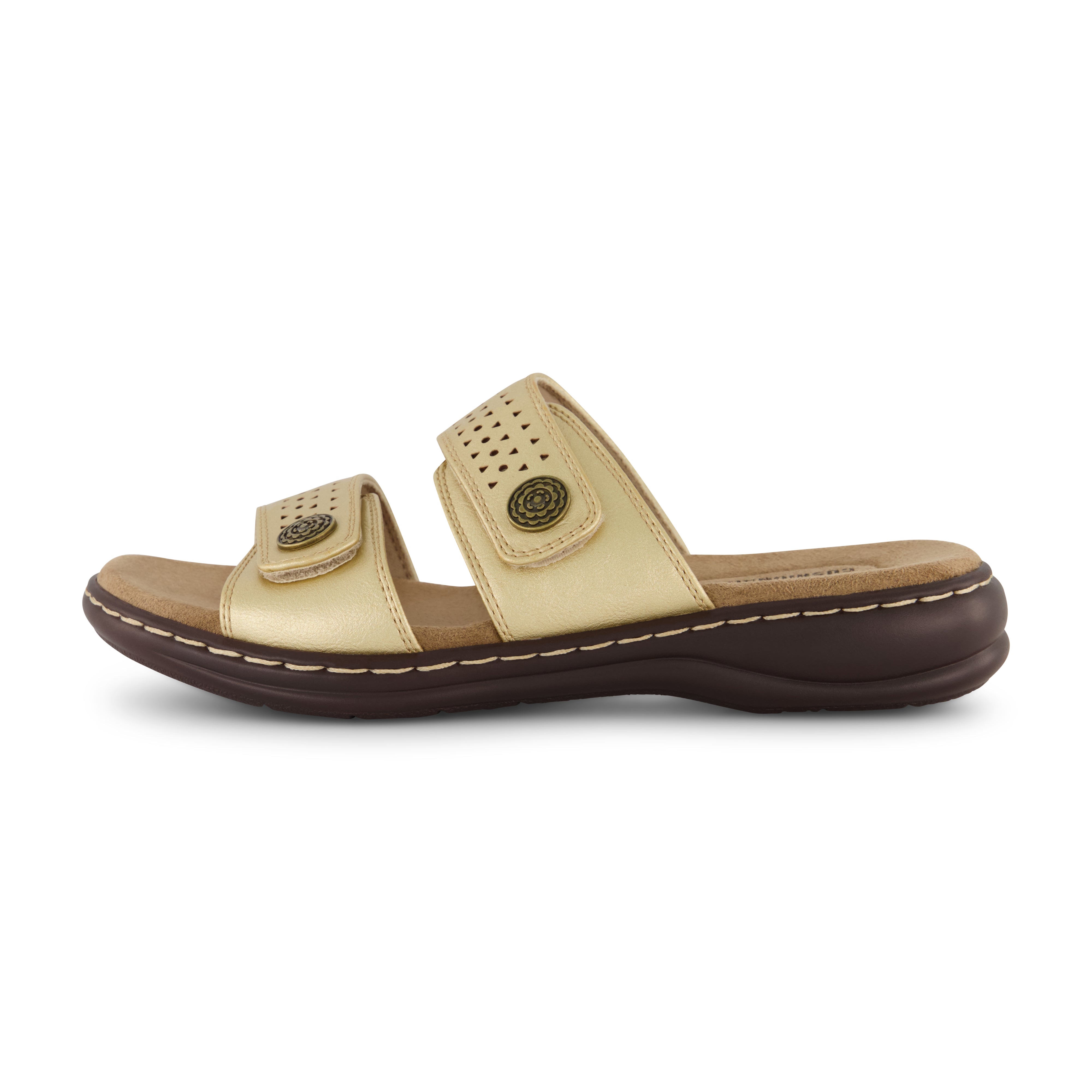 Betsy Two Band Comfort Sandal Gold