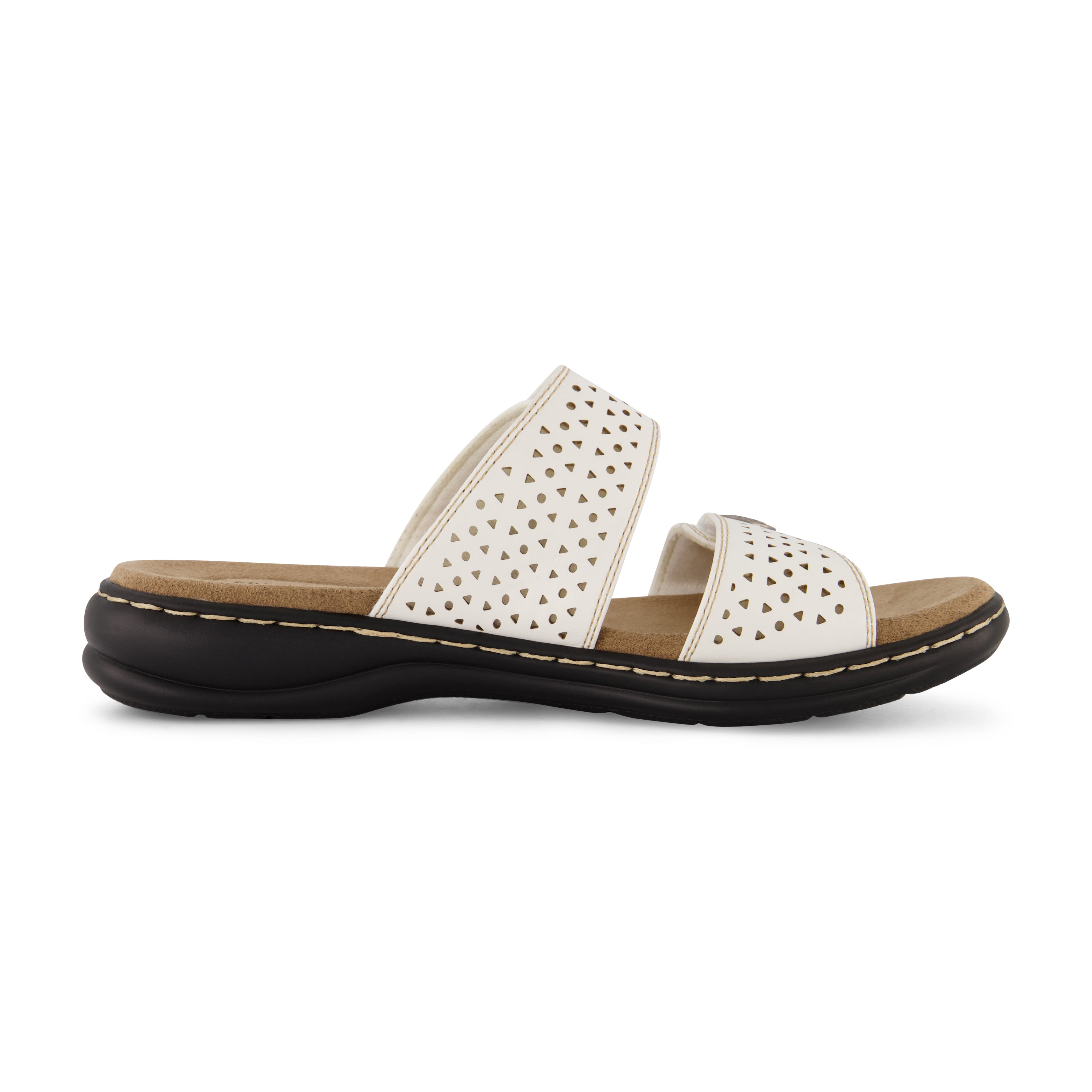 Betsy Two Band Comfort Sandal White