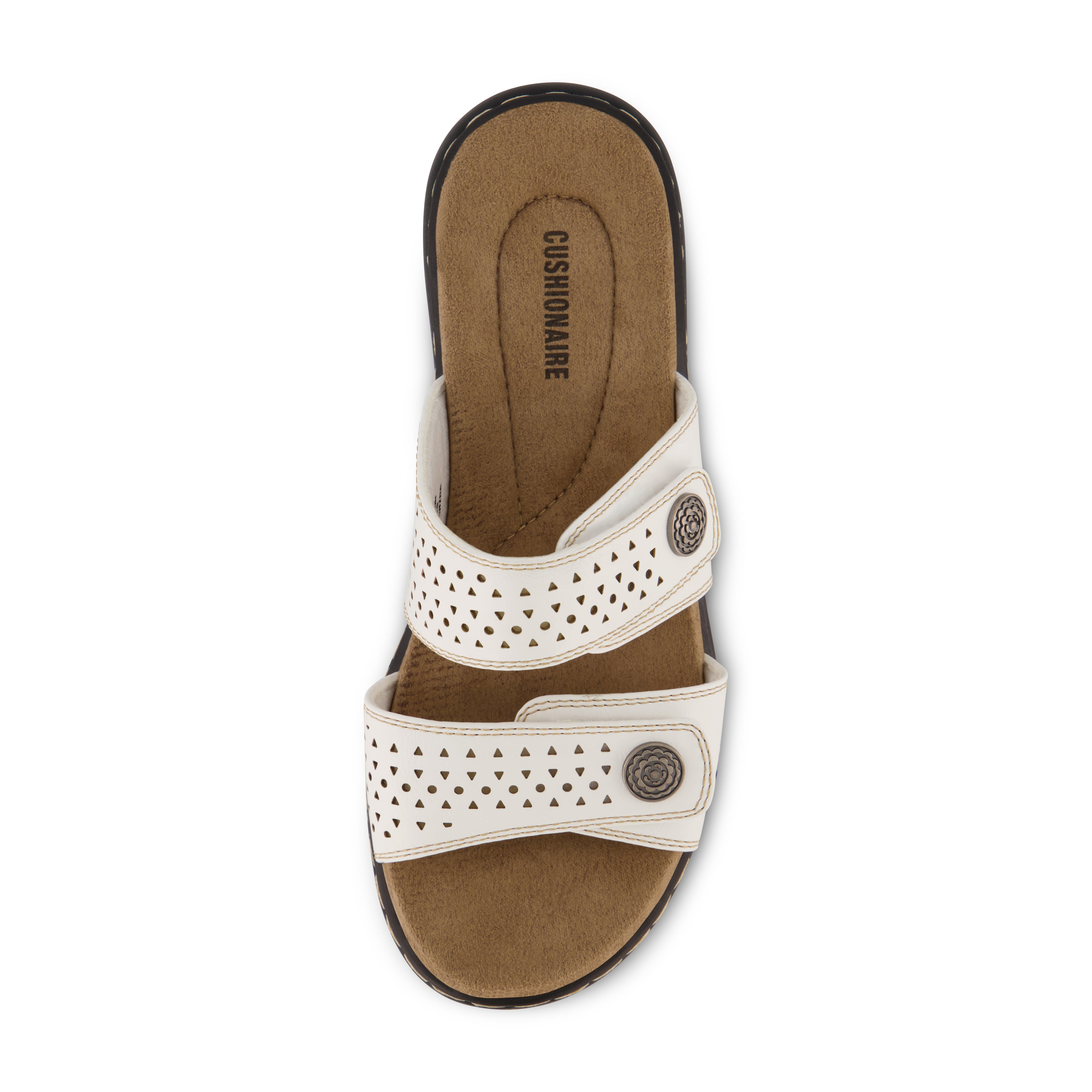 Betsy Two Band Comfort Sandal White