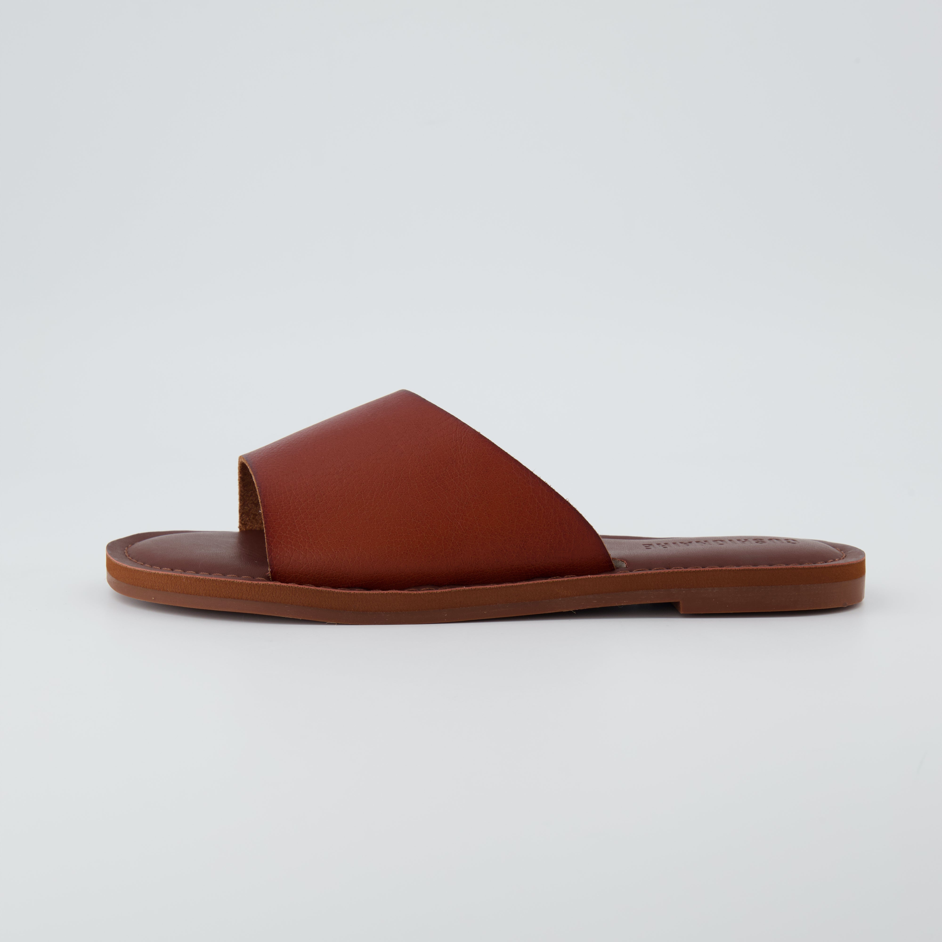 Carly One Band Slide Sandal Cognac