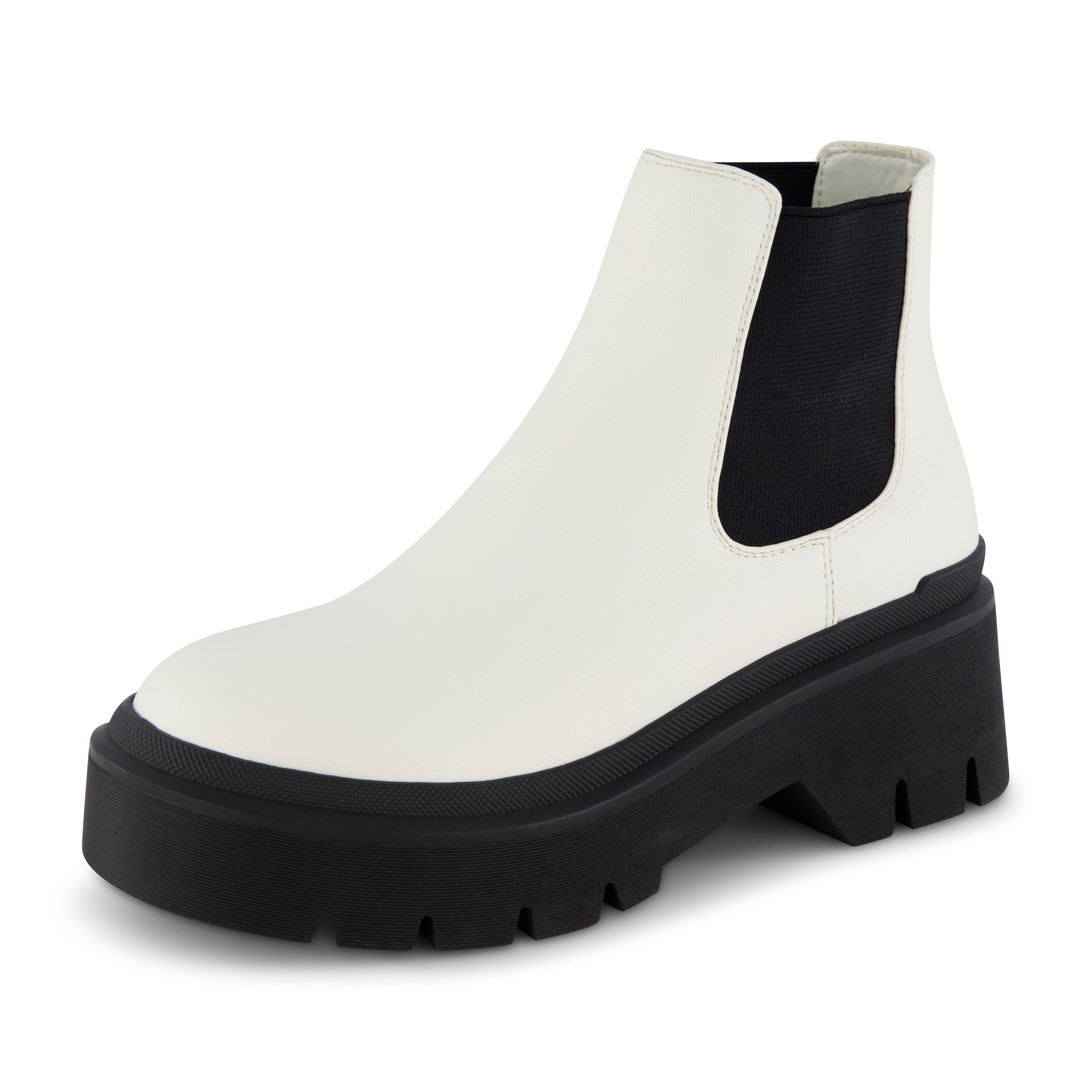 Dive Platform Chelsea Boot White