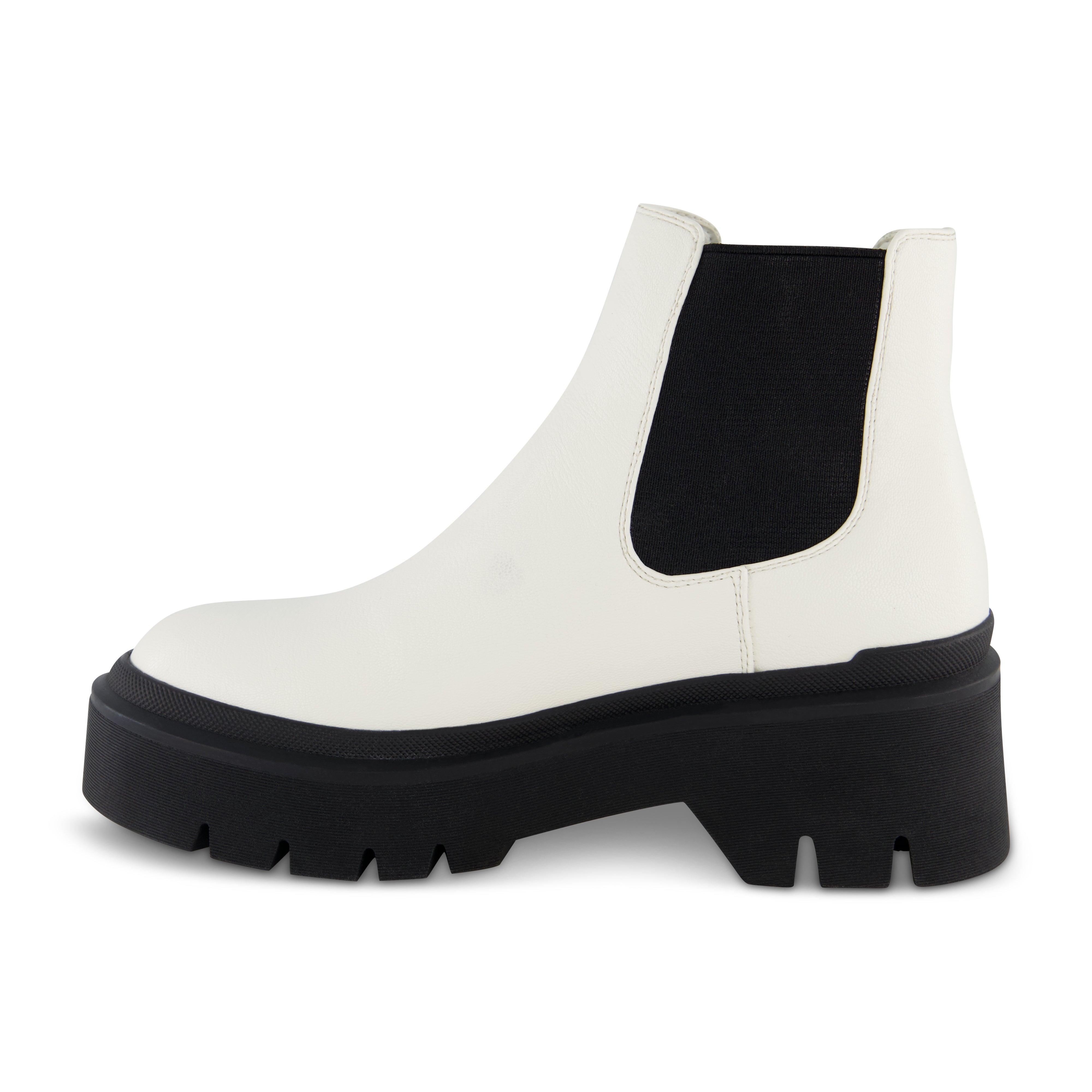 Dive Platform Chelsea Boot White