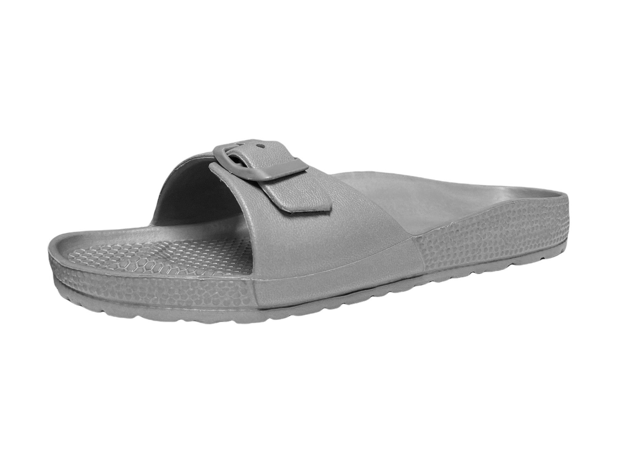 Evie Slide Sandals Gray Medium