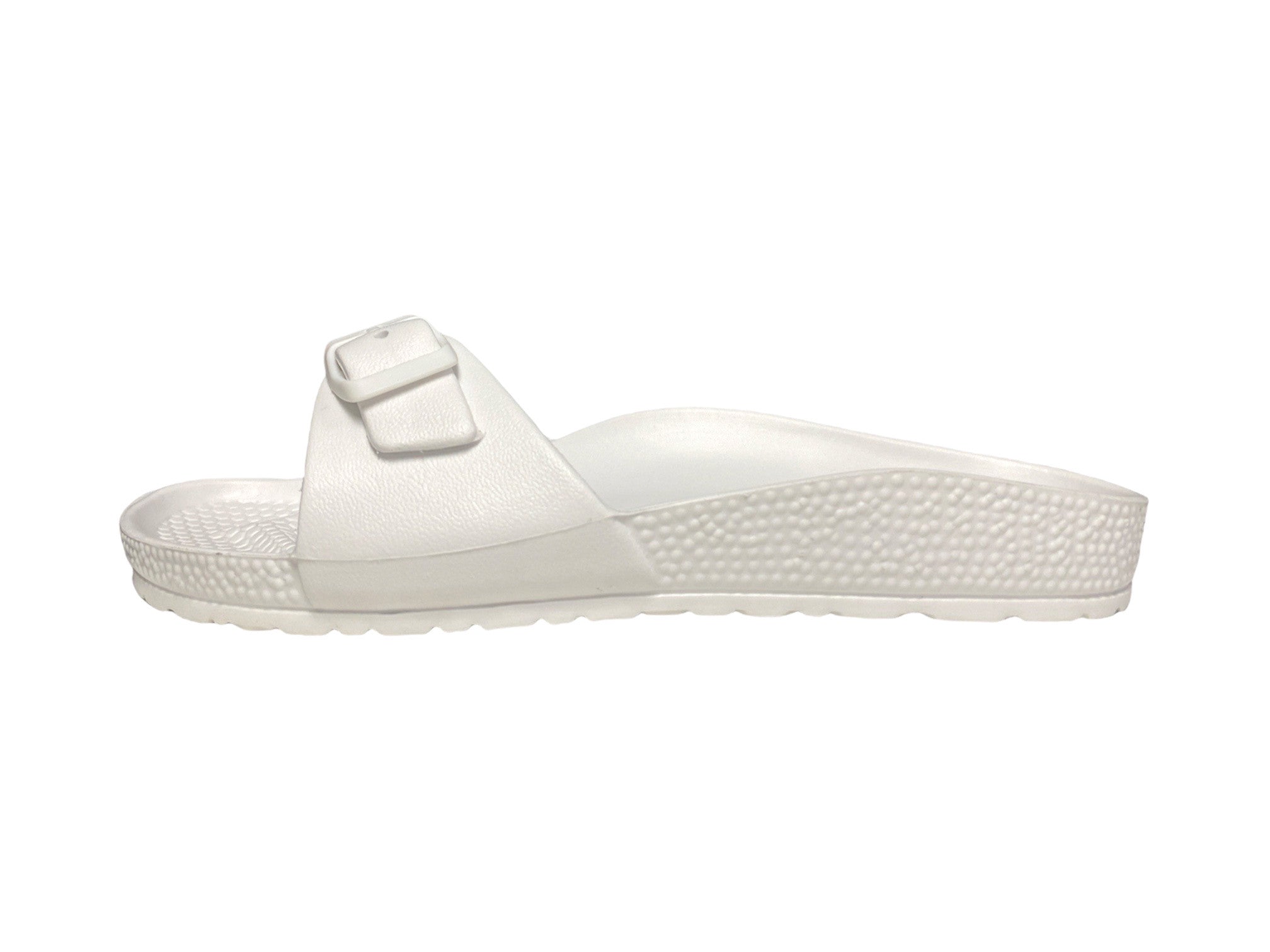 Evie Slide Sandals White Medium