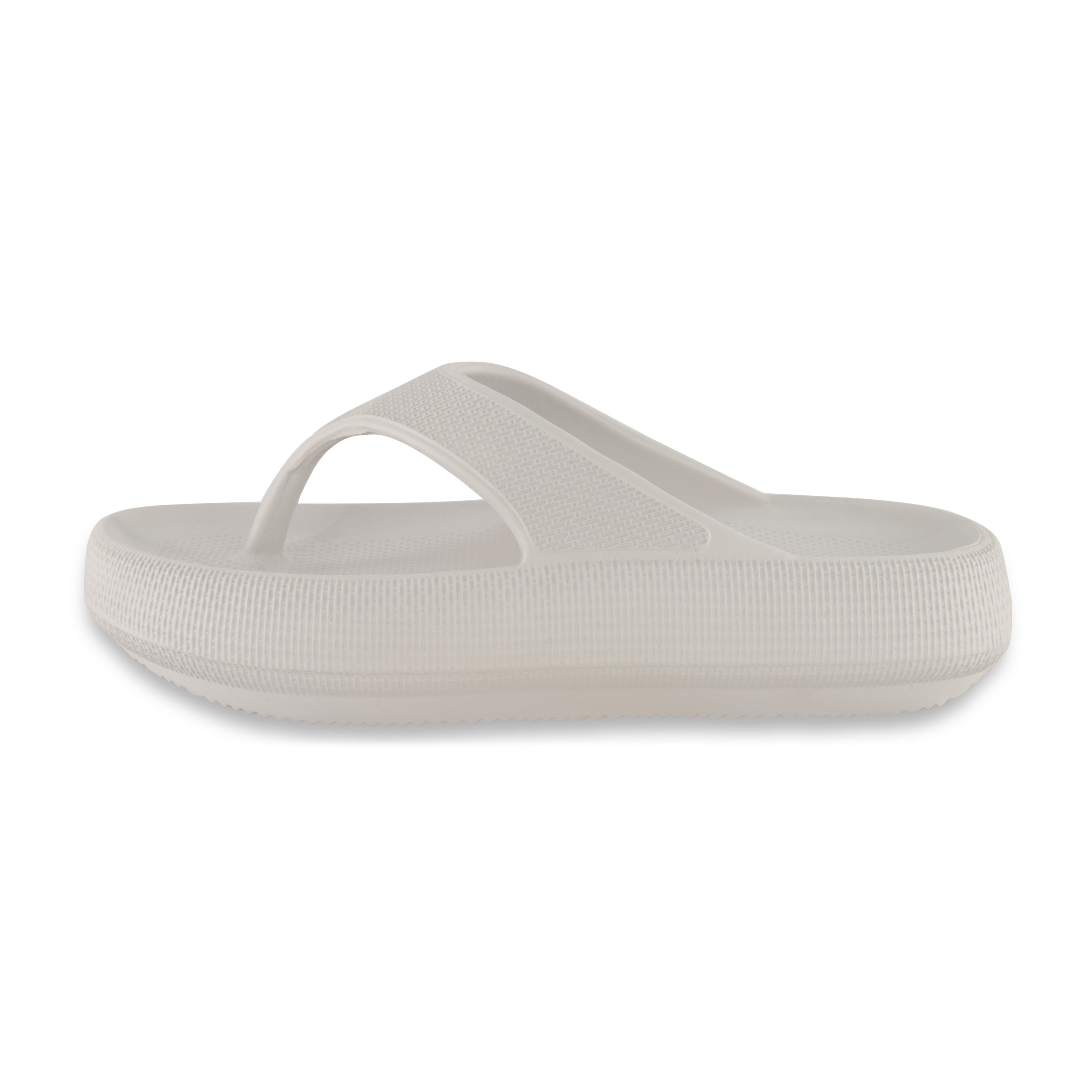 Fling Thong Cloud Slide Light Grey