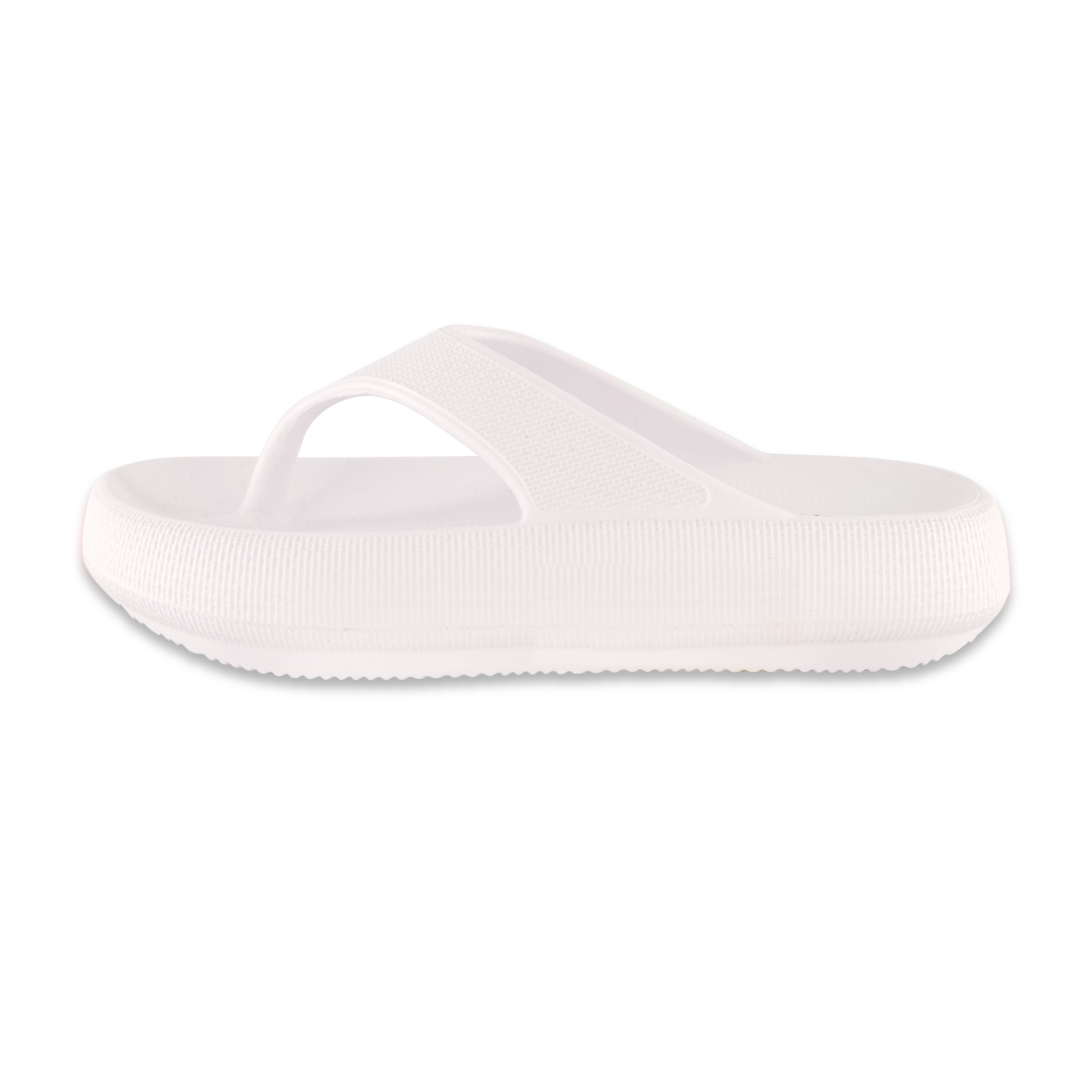 Fling Thong Cloud Slide White