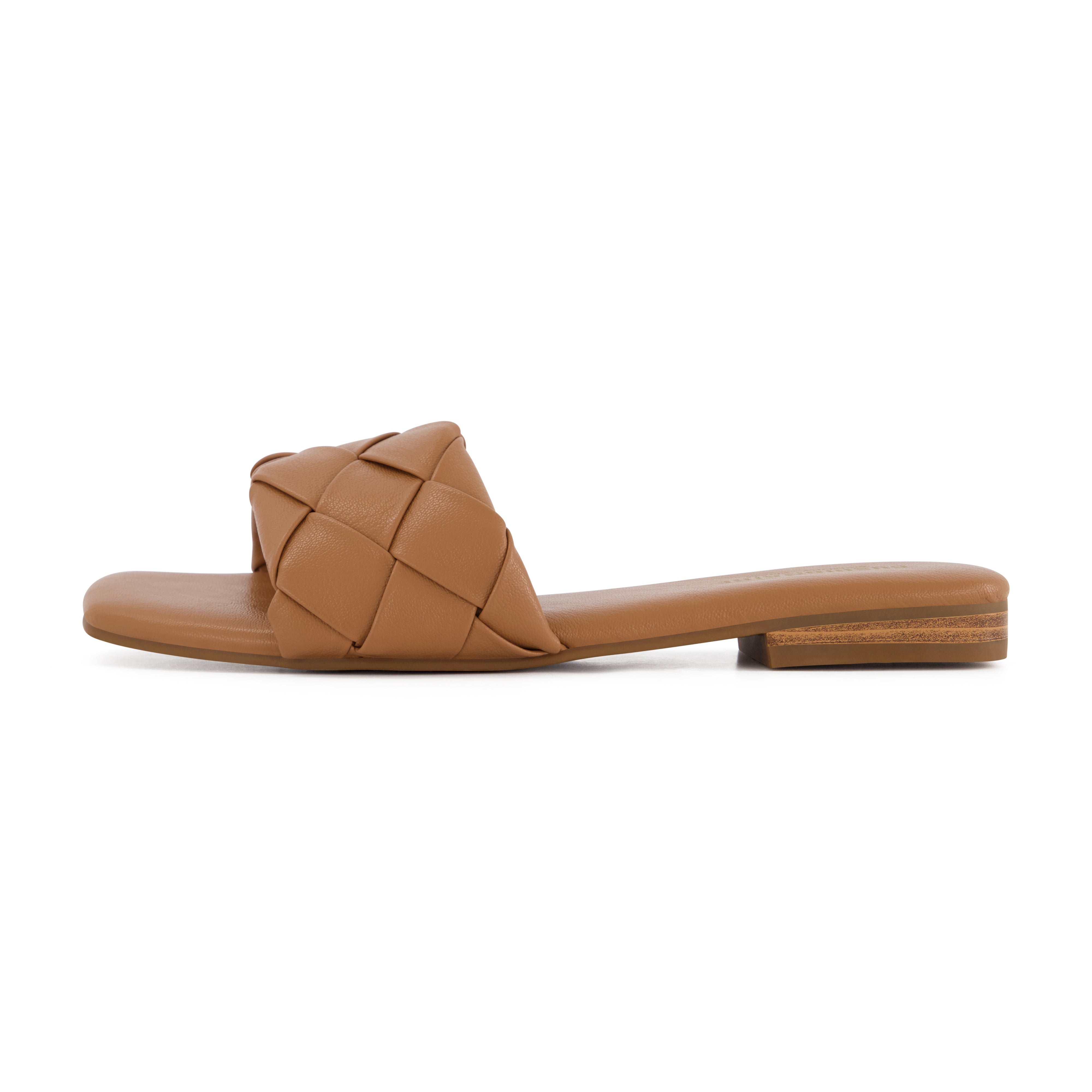 Franca Woven One Band Sandal Tan