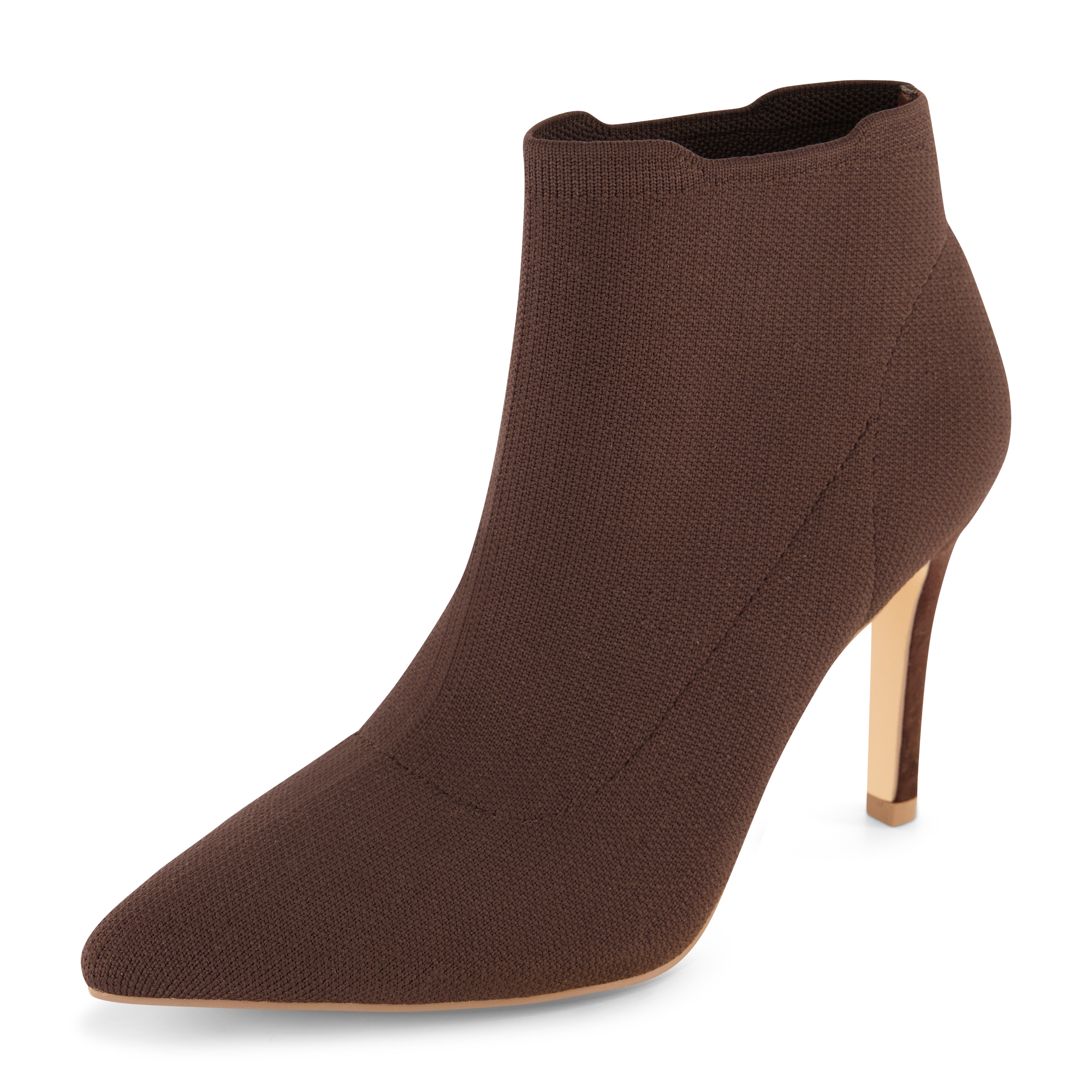 Genie Knit Dress Bootie Brown