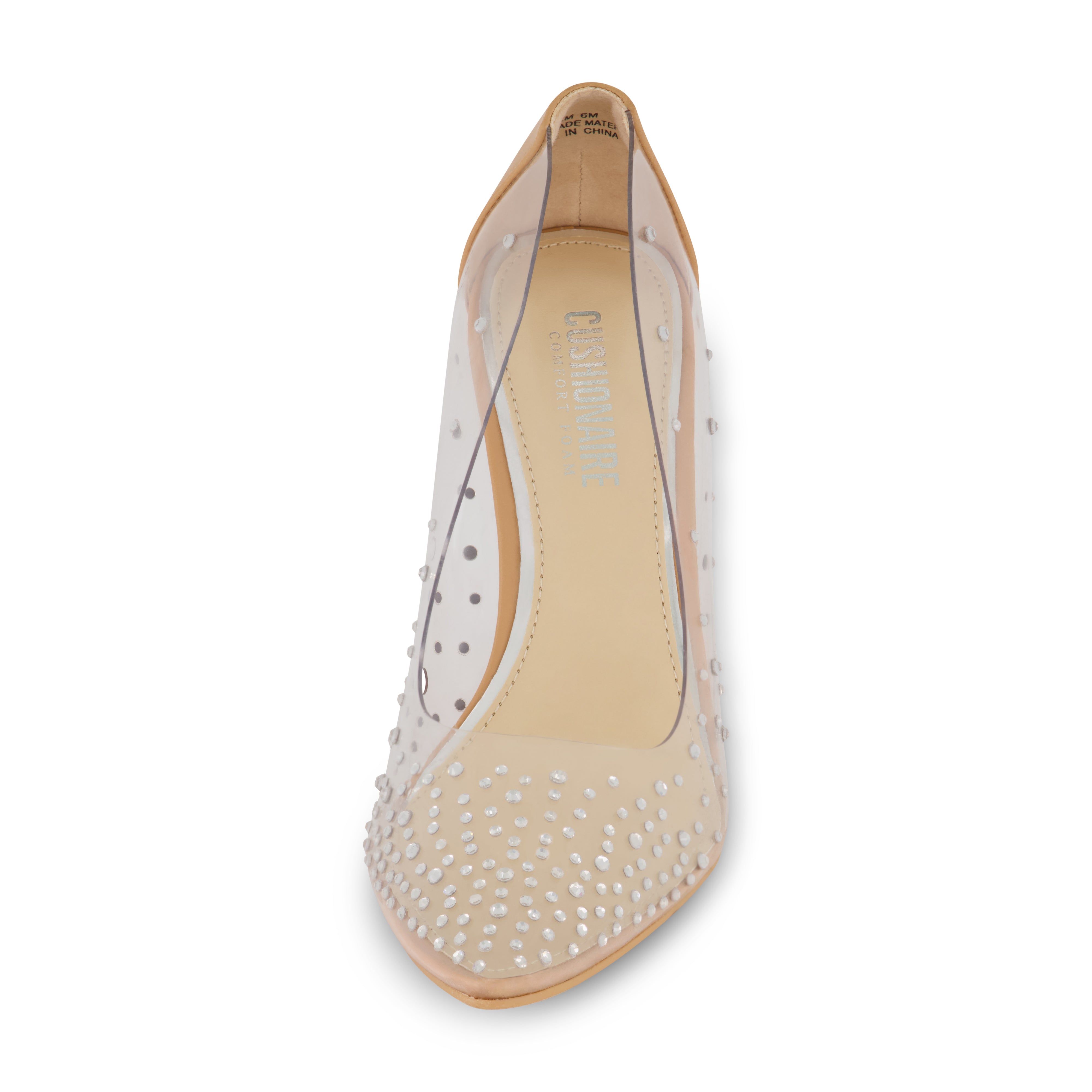 Glam Rhinestone Dress Heel Wide