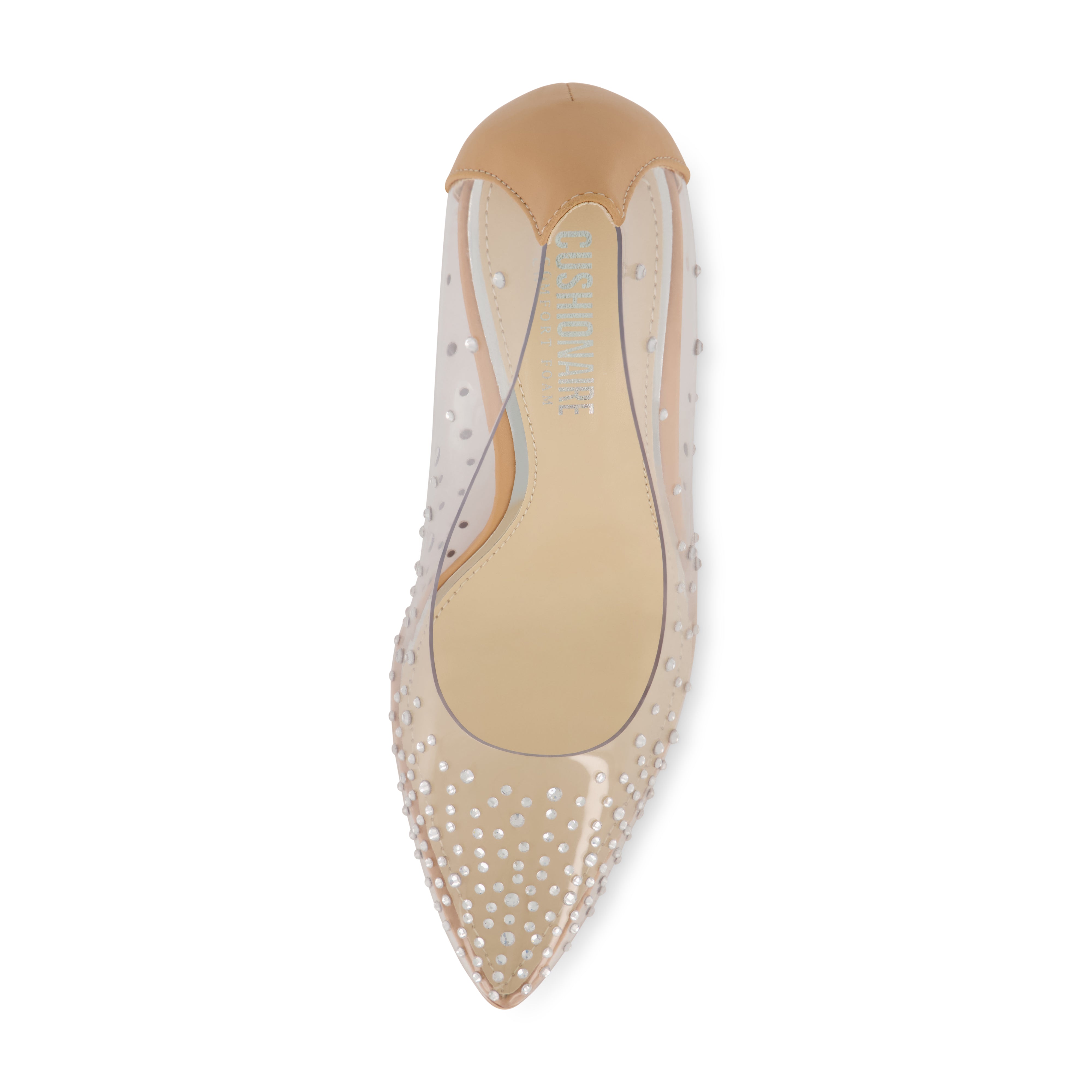 Glam Rhinestone Dress Heel Wide