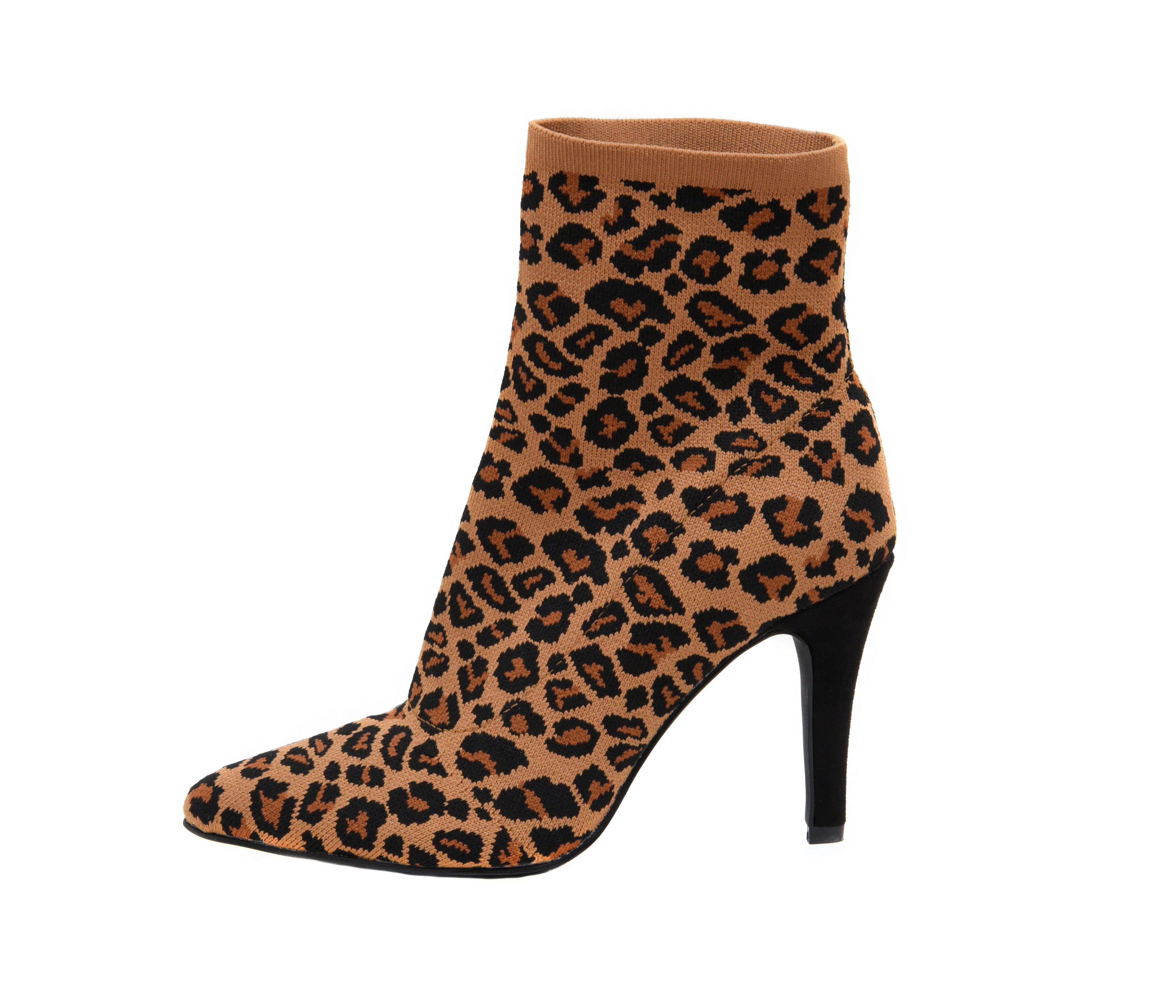 Gipsee Knit Dress Bootie Leopard