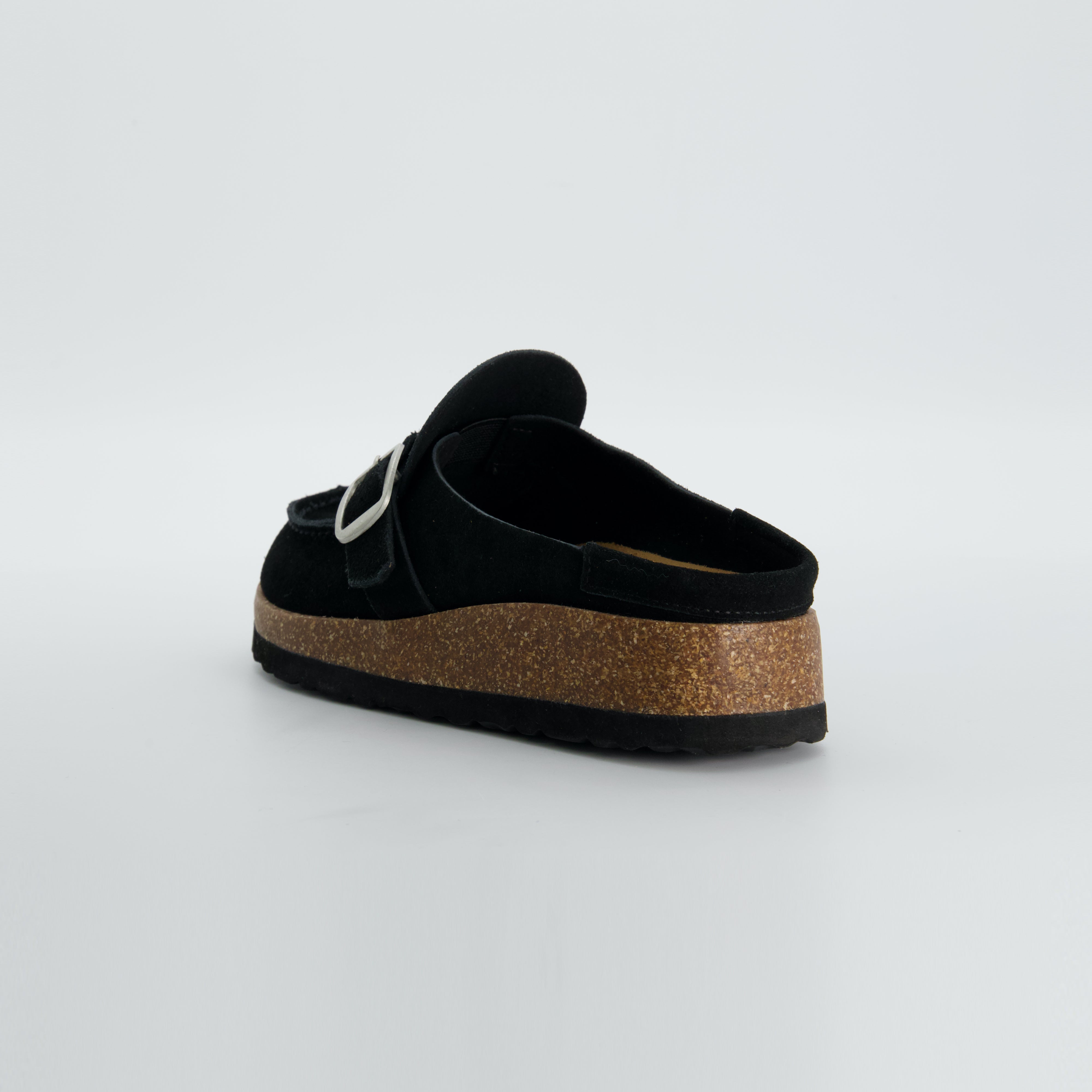 Hobby Suede Clogs Black