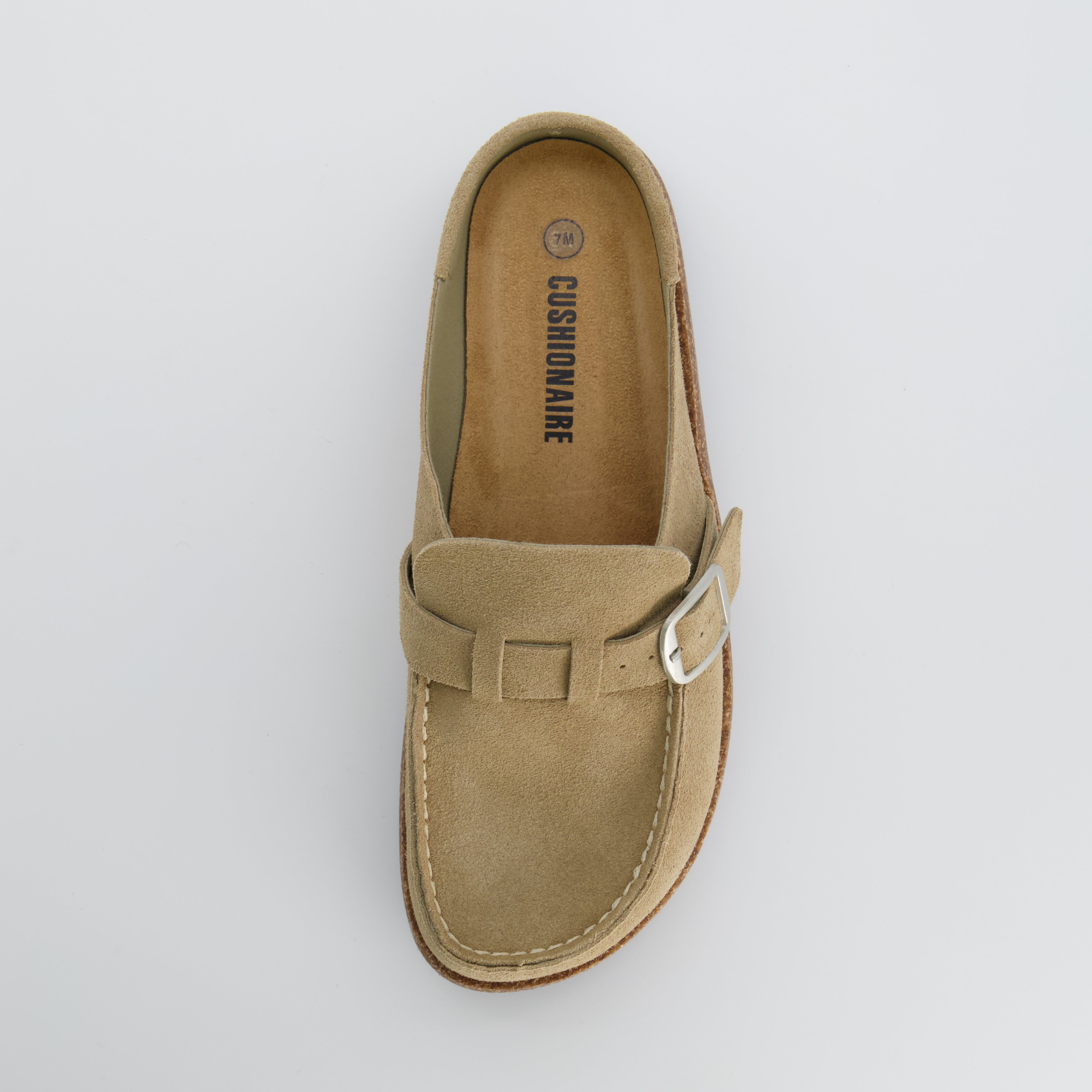 Hobby Suede Clogs Taupe