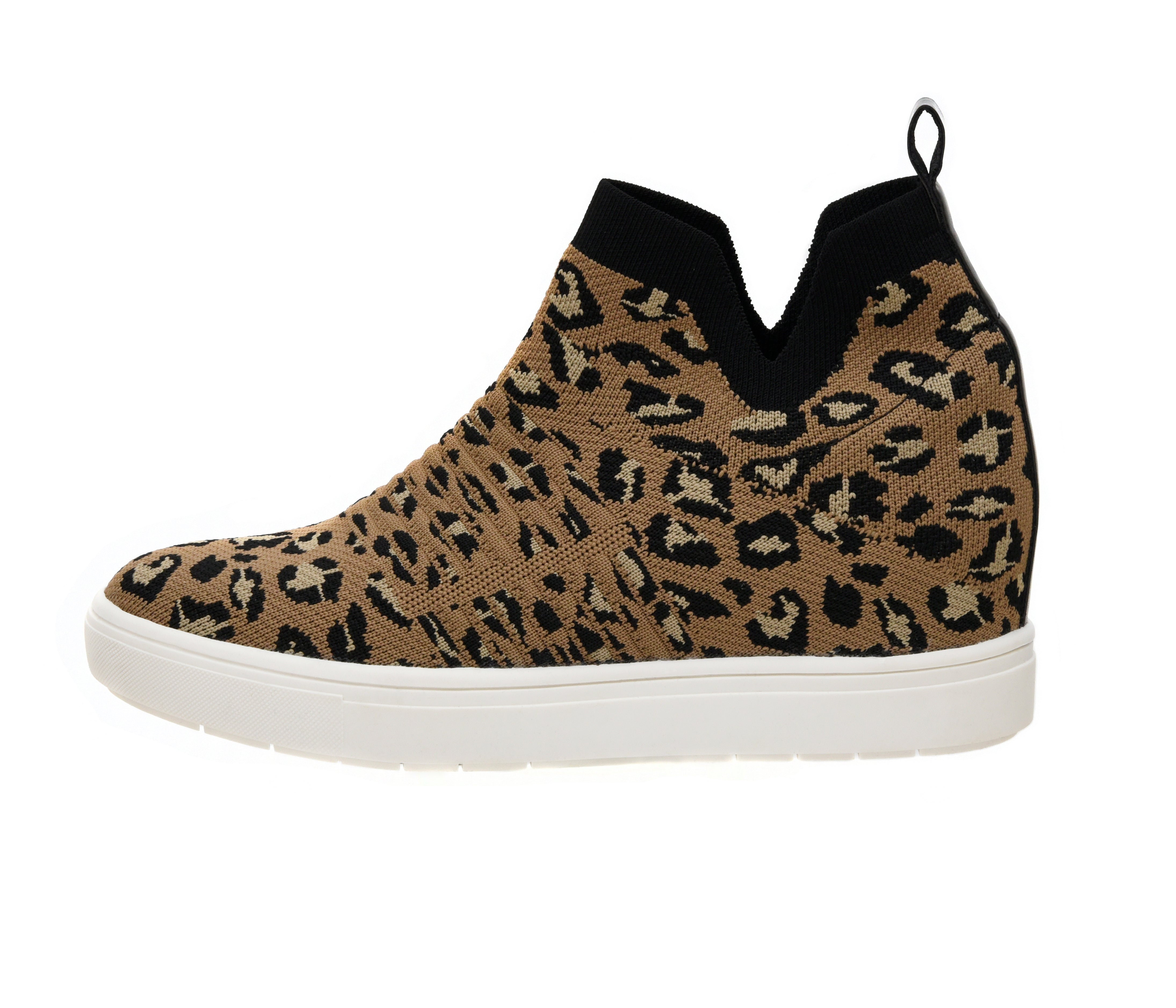Hoyt Knit Wedge Sneaker Leopard