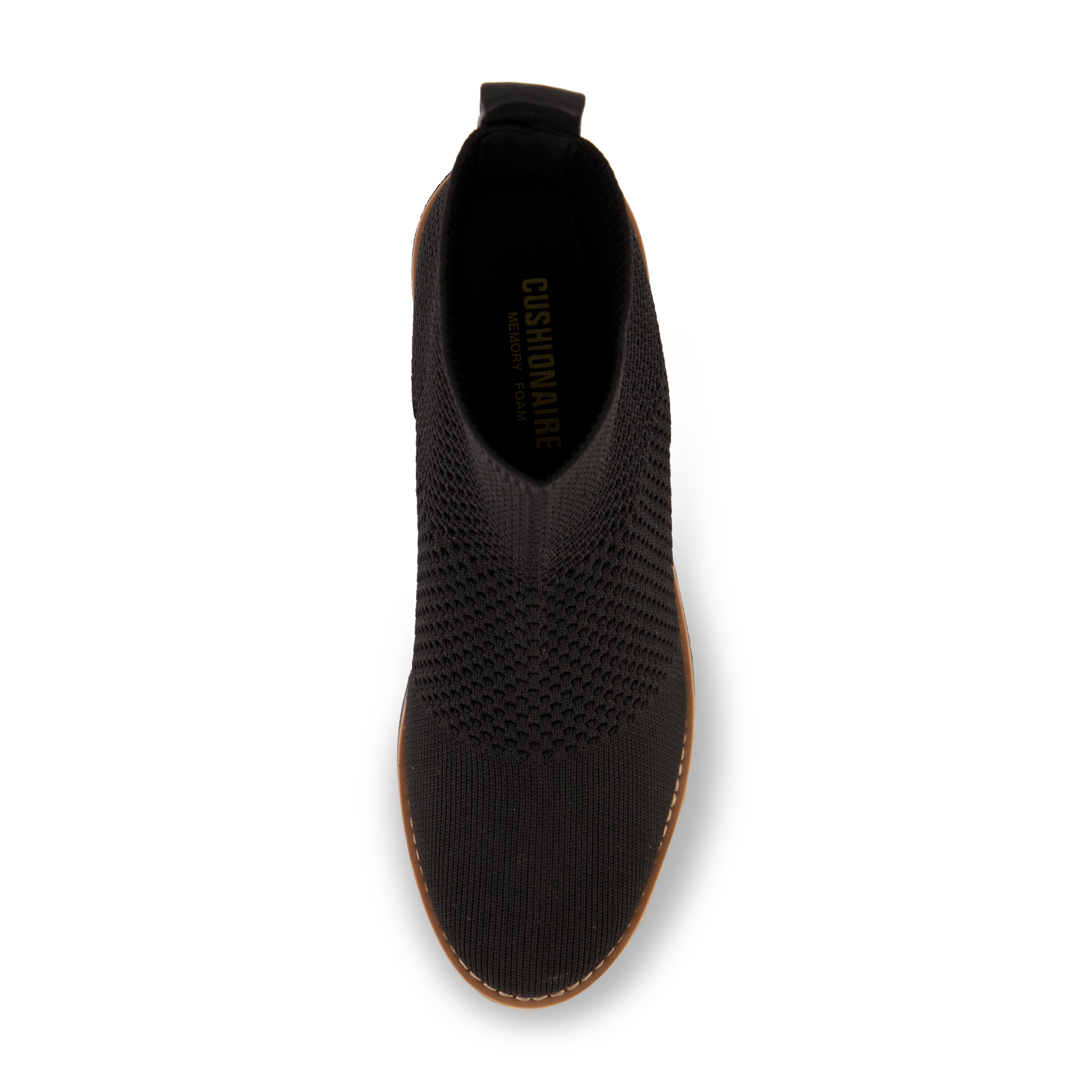 Iggy Knit Wedge Bootie Black