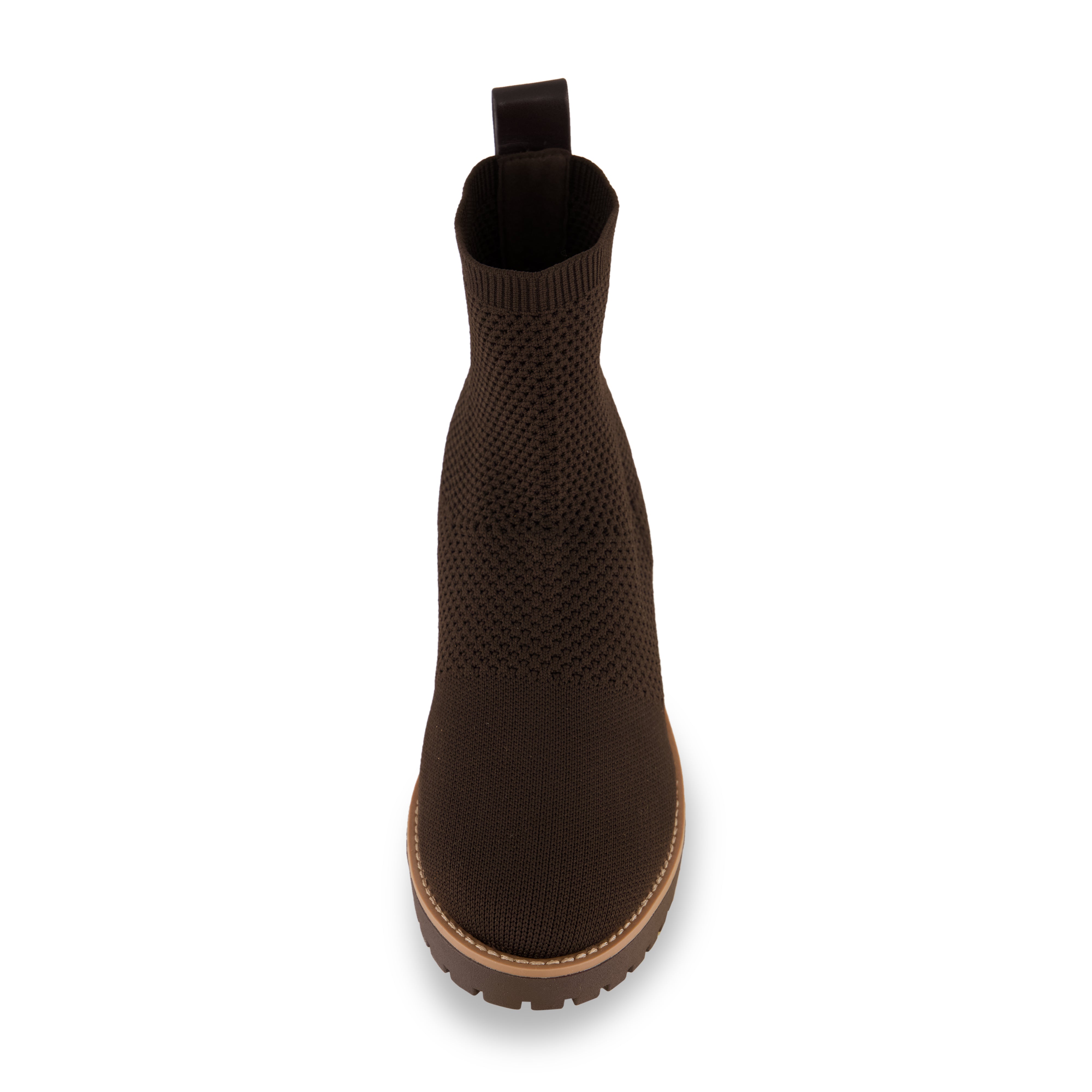 Iggy Knit Wedge Bootie Chocolate