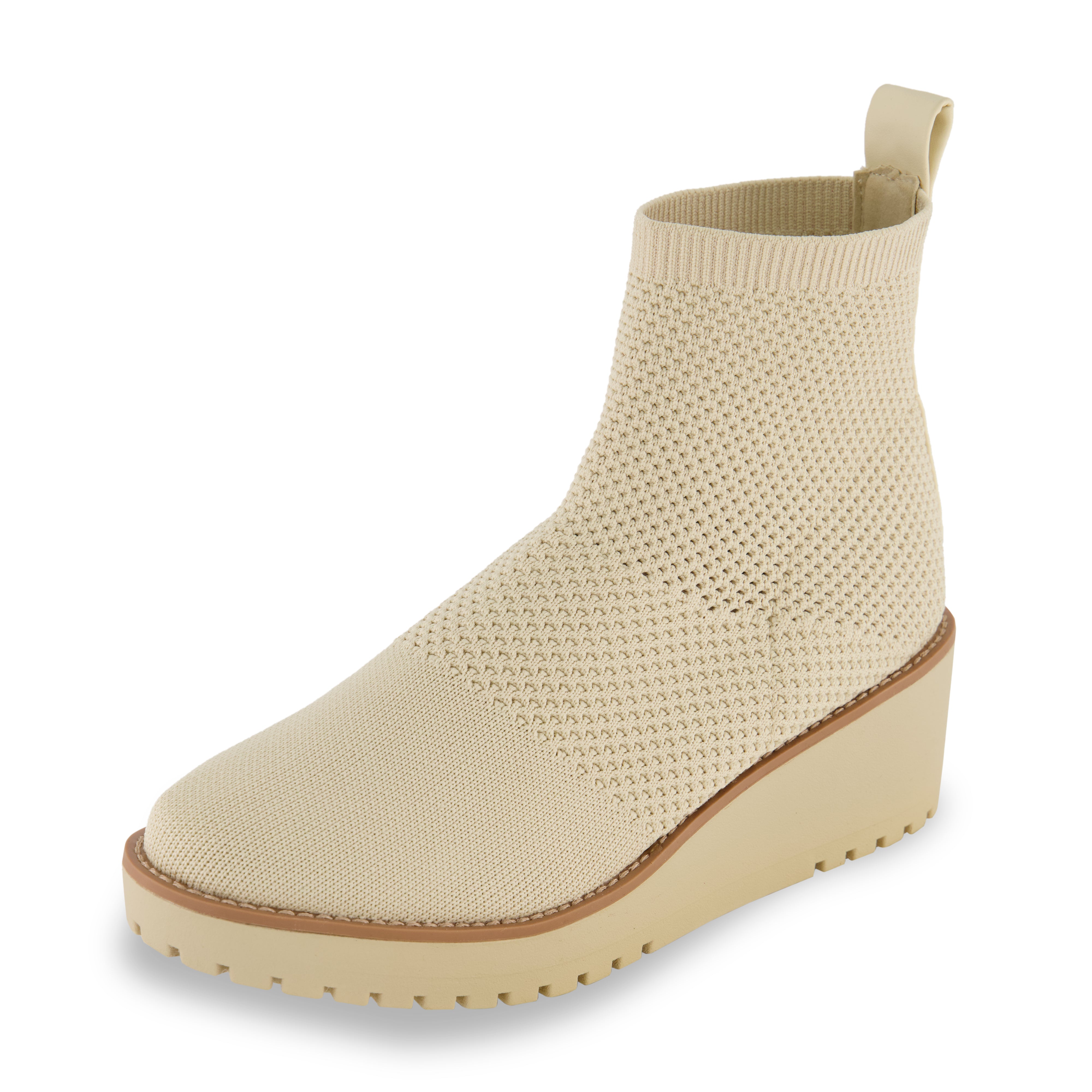 Iggy Knit Wedge Bootie Ivory
