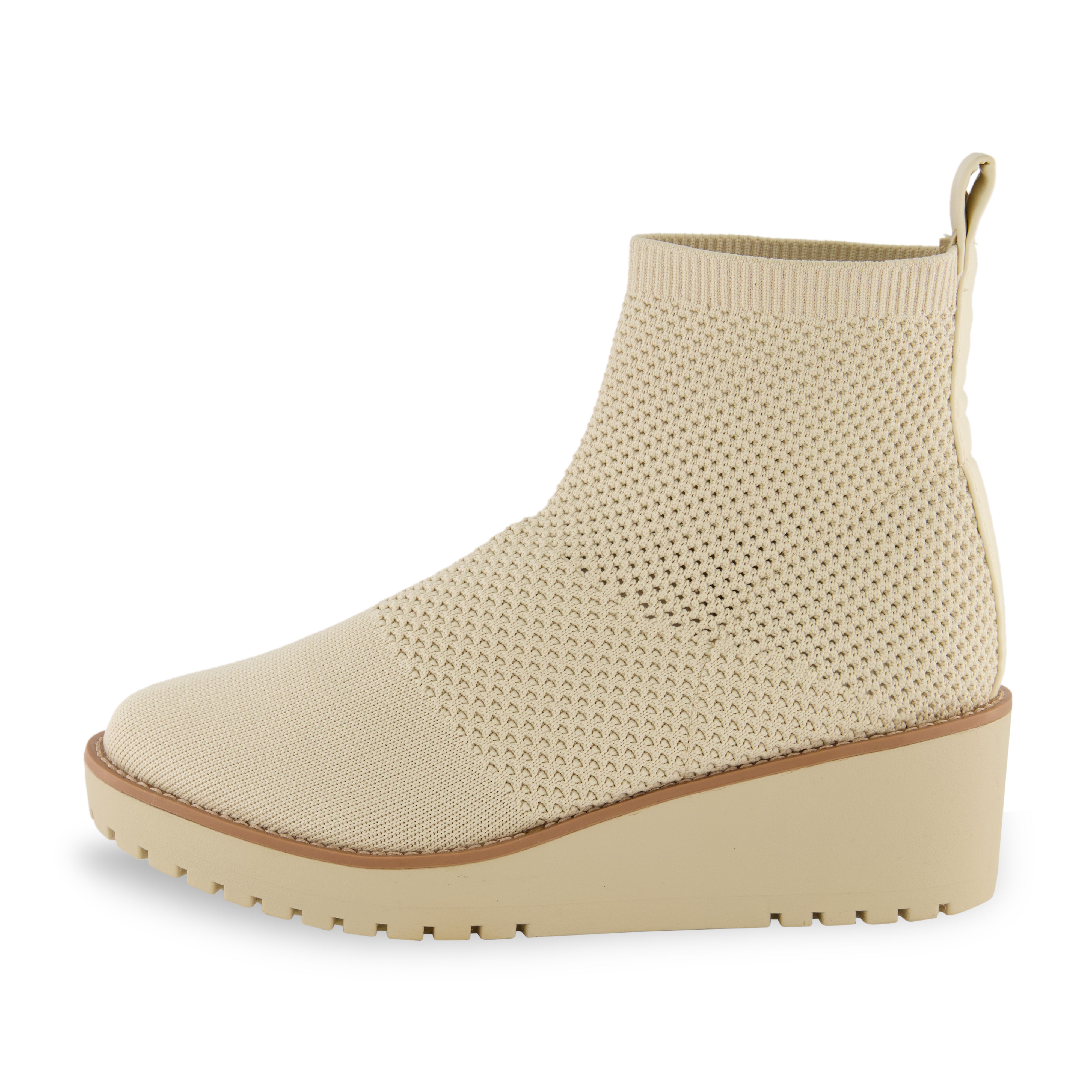Iggy Knit Wedge Bootie Ivory