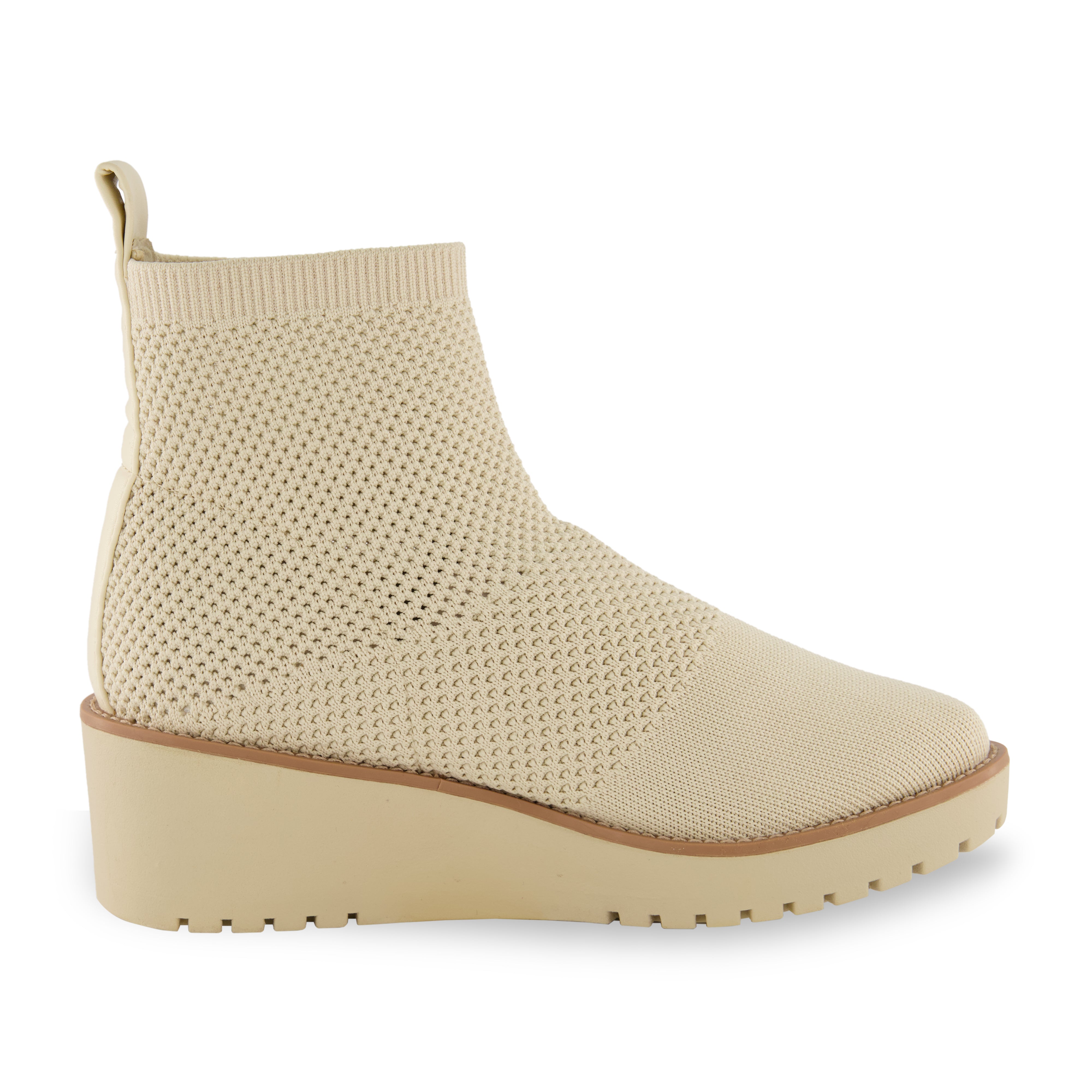 Iggy Knit Wedge Bootie Ivory