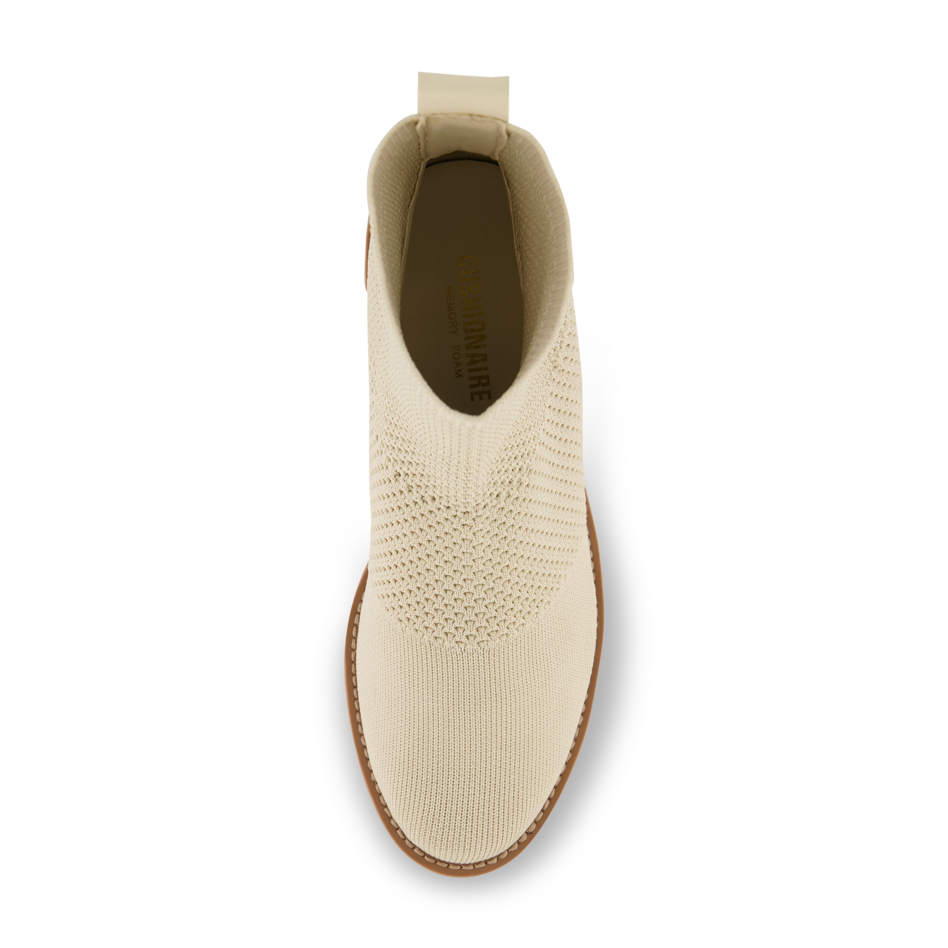 Iggy Knit Wedge Bootie Ivory