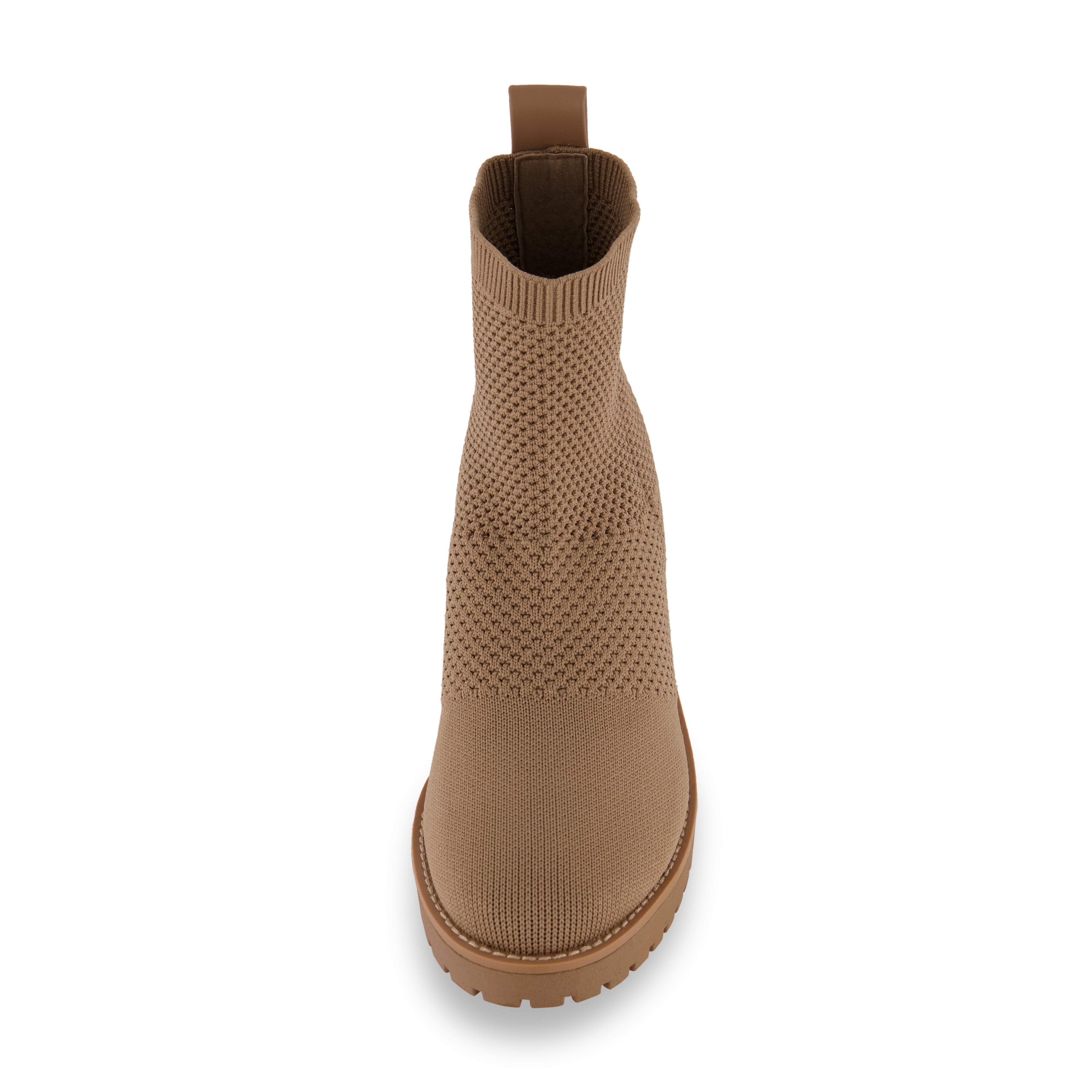 Iggy Knit Wedge Bootie Taupe