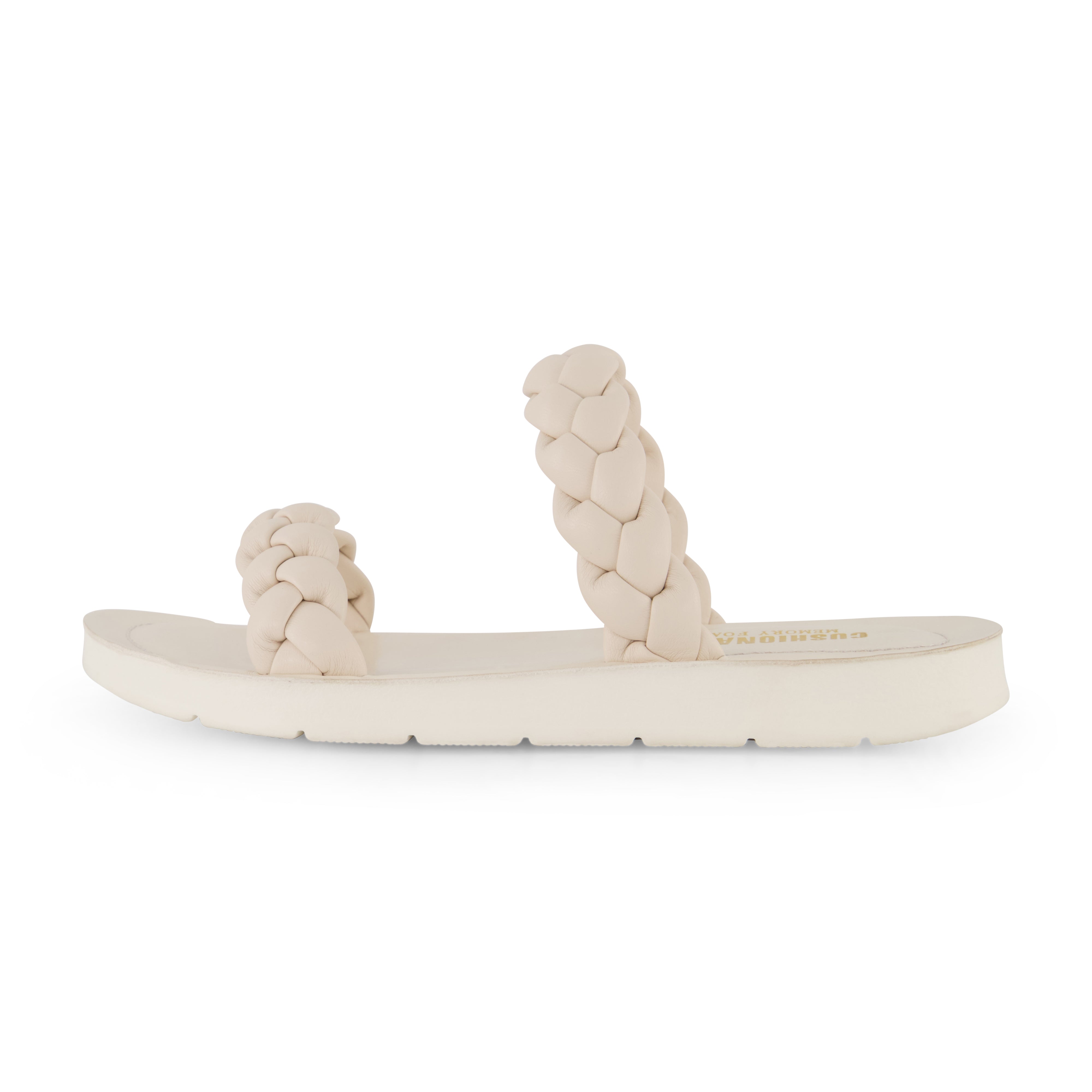 Isla Braided Two Band Sandal Ivory