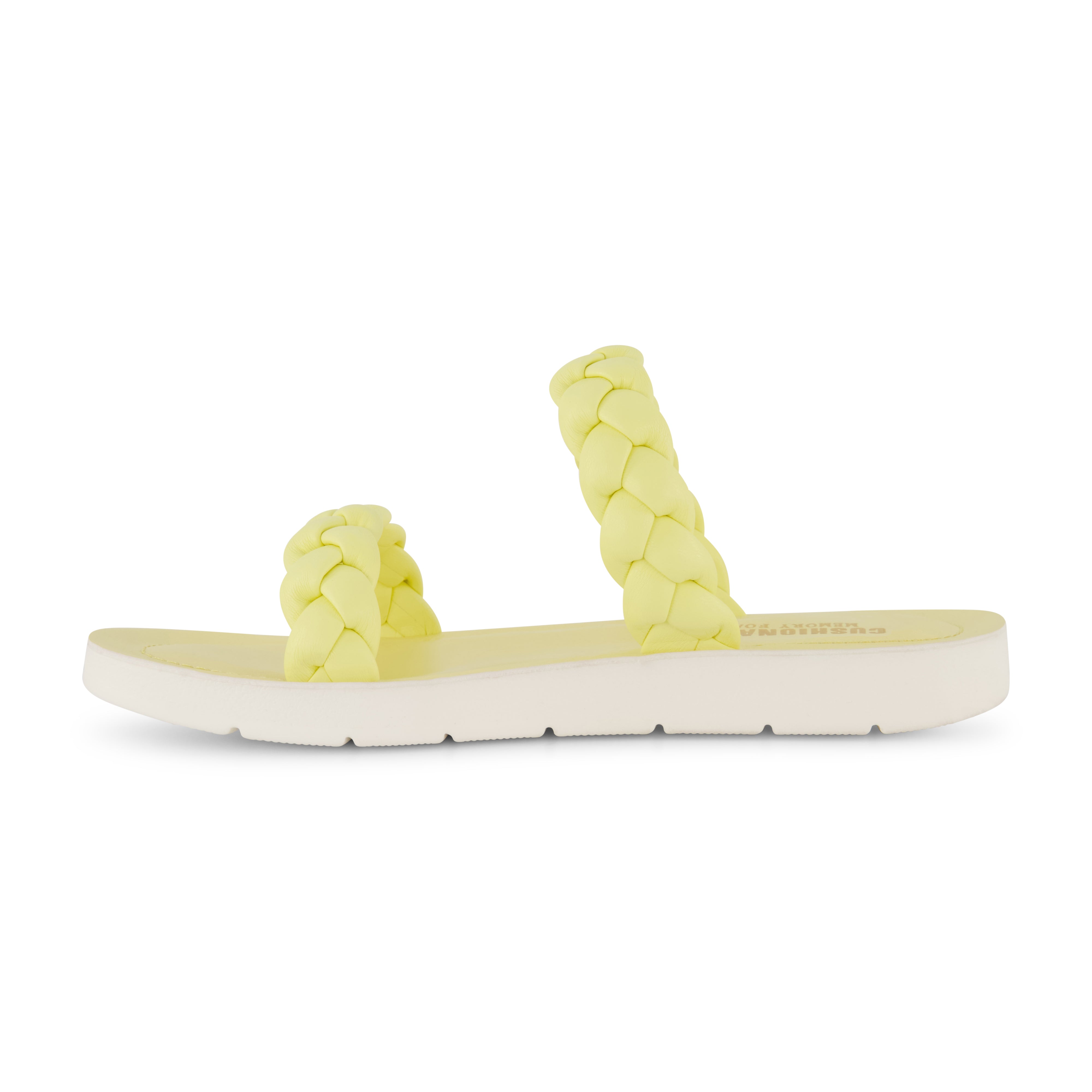 Isla Braided Two Band Sandal Yellow