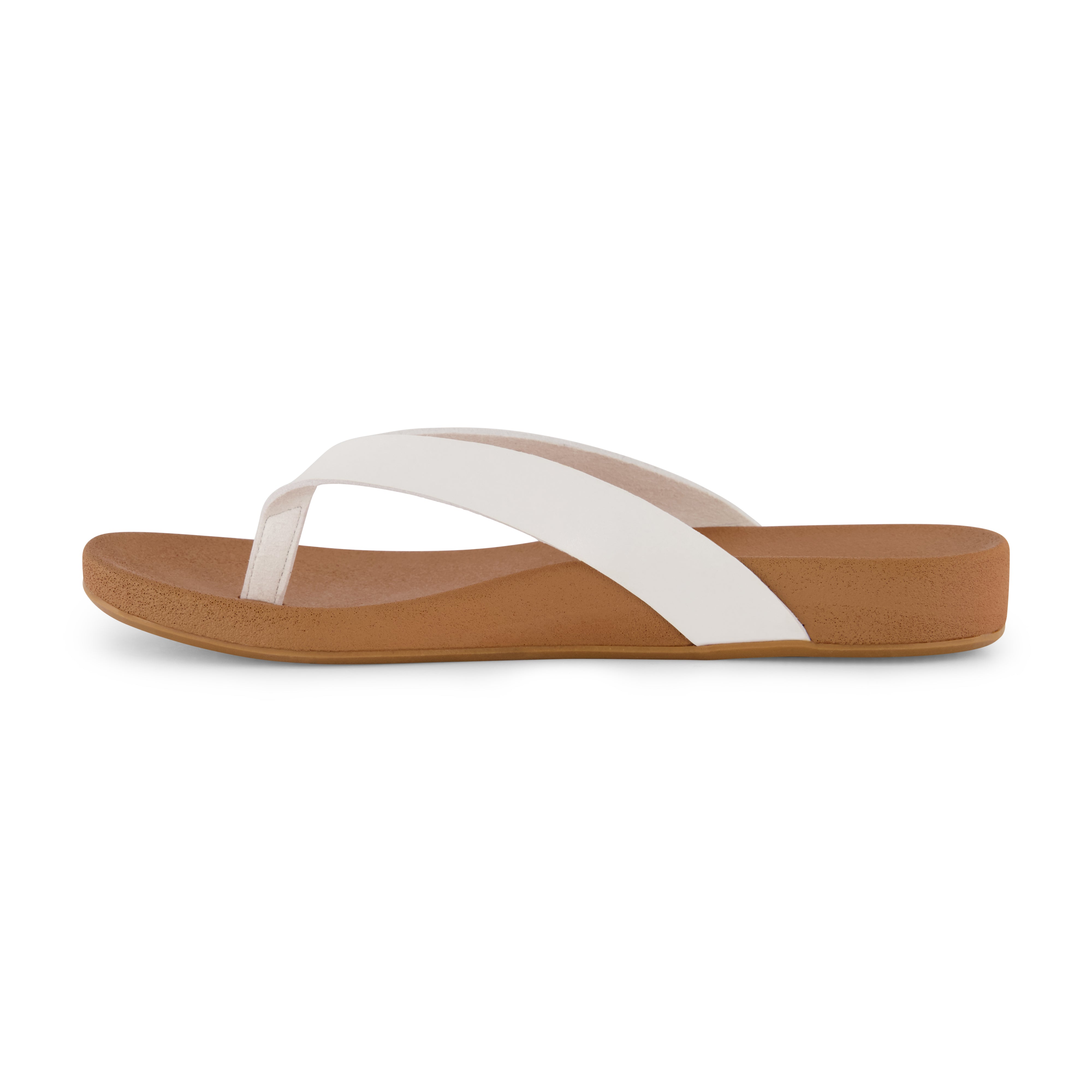 Jacey Footbed Thong Sandal White