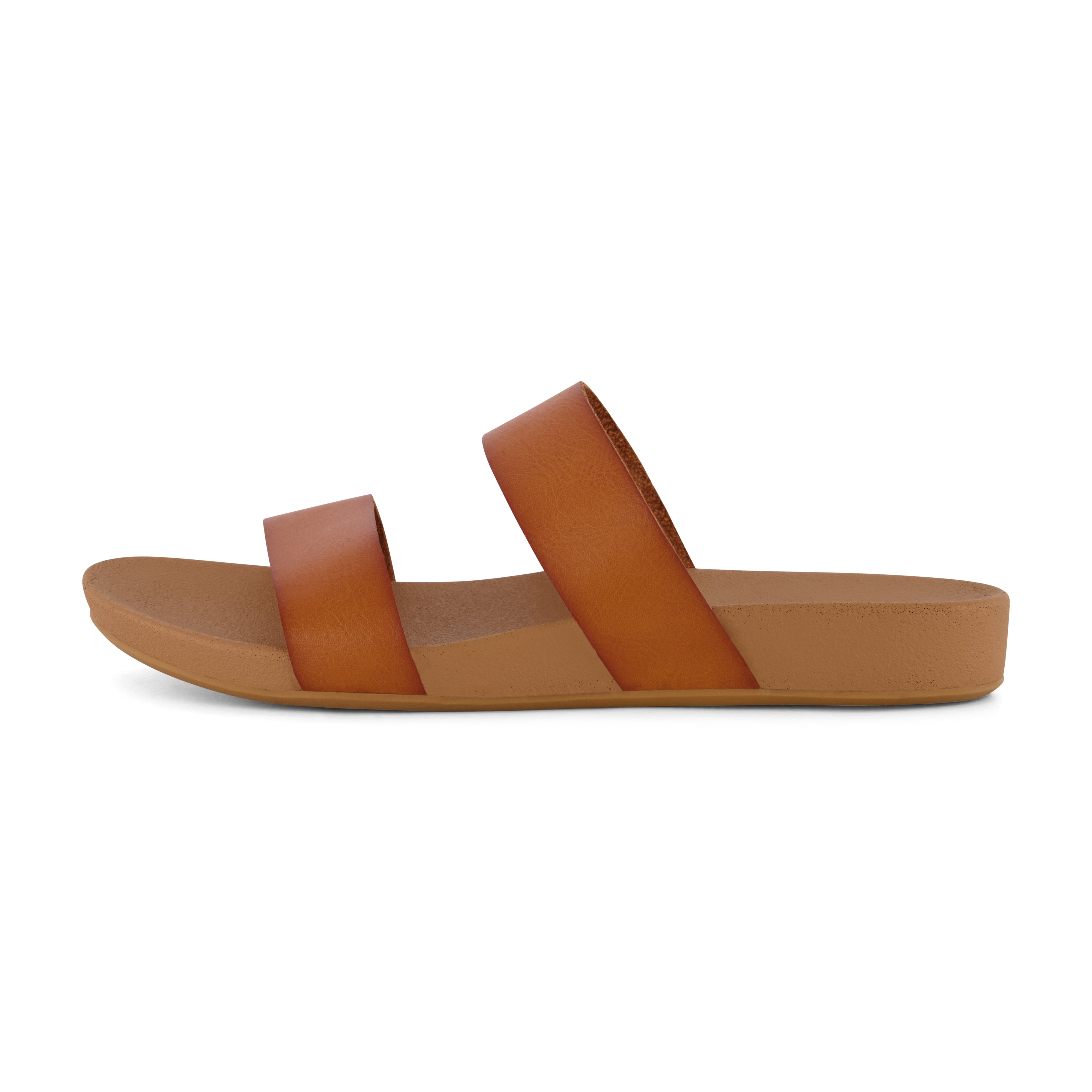 Josie Two Band Footbed Sandal Tan