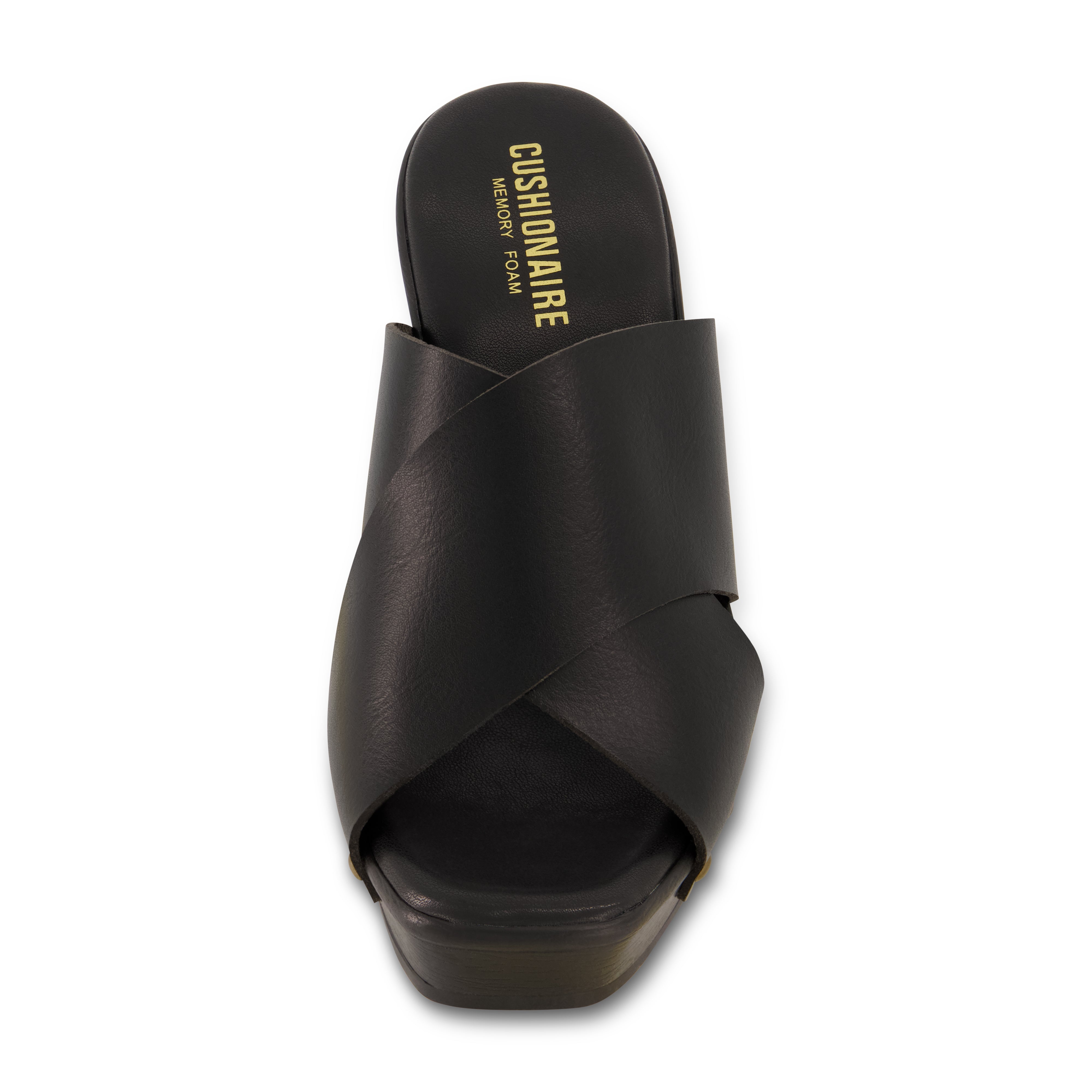 Kamari Studded Cross Band Clog Black