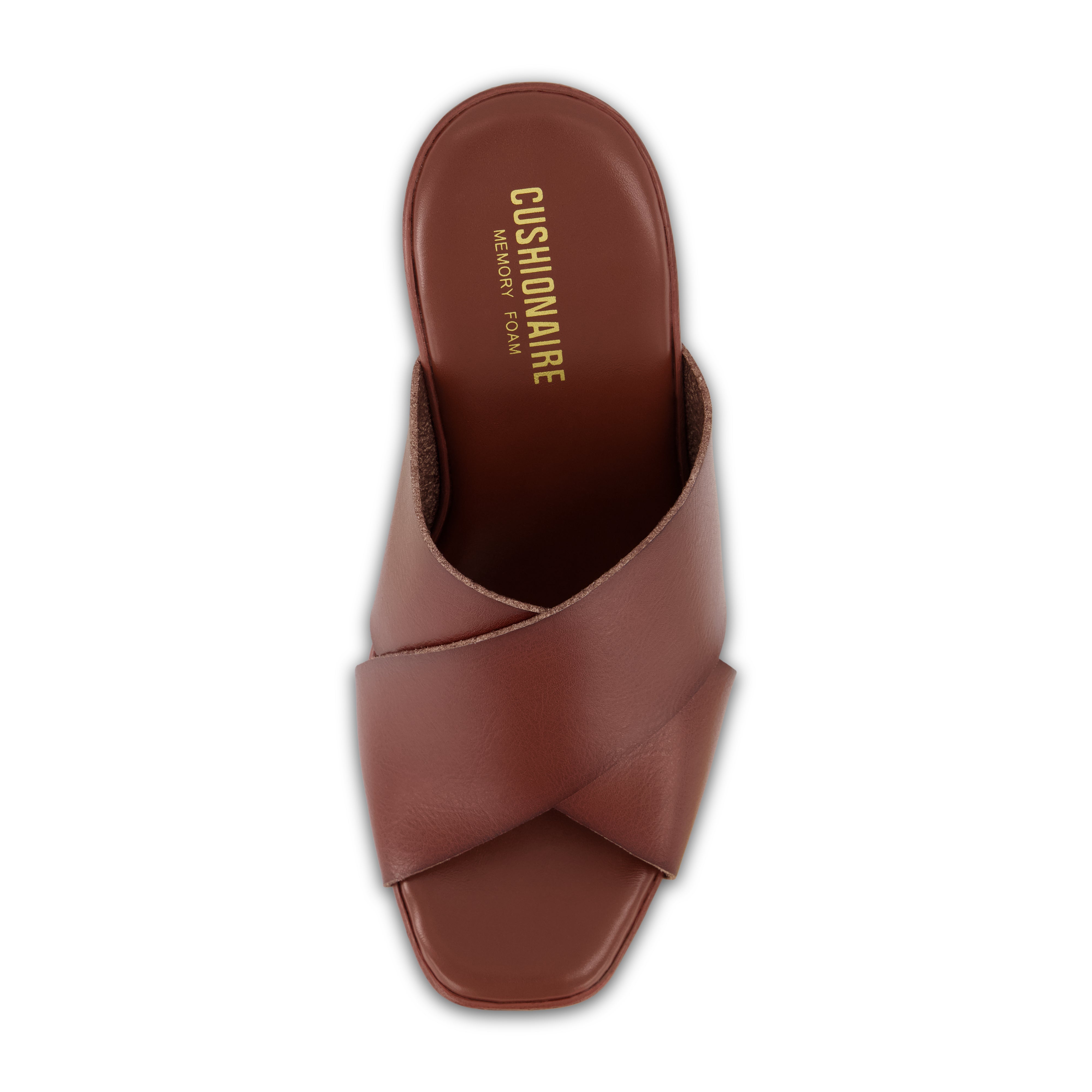 Kamari Studded Cross Band Clog Brown