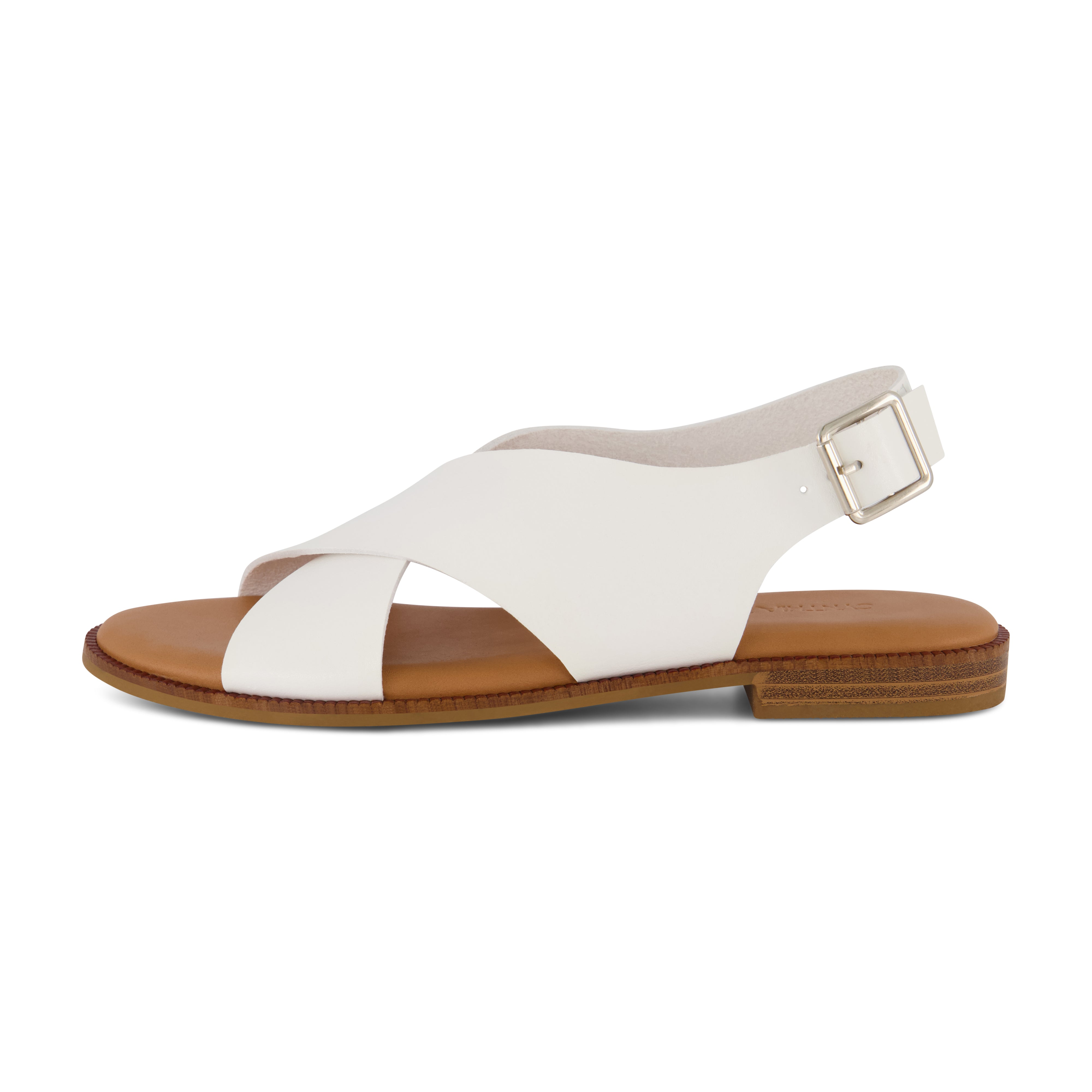 Lake Cross Band Sandal White