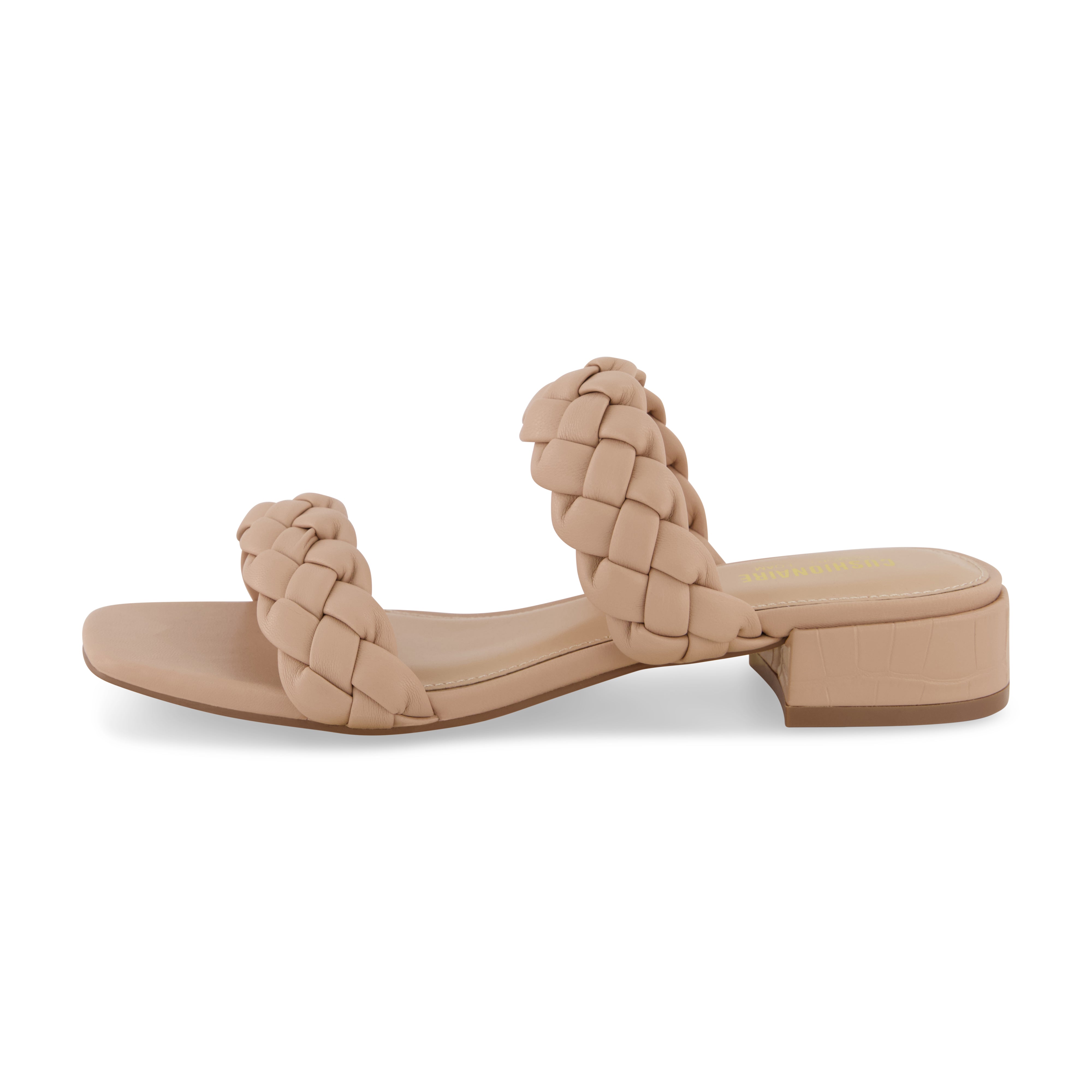 Nan Braided Two Band Dress Sandal Nude