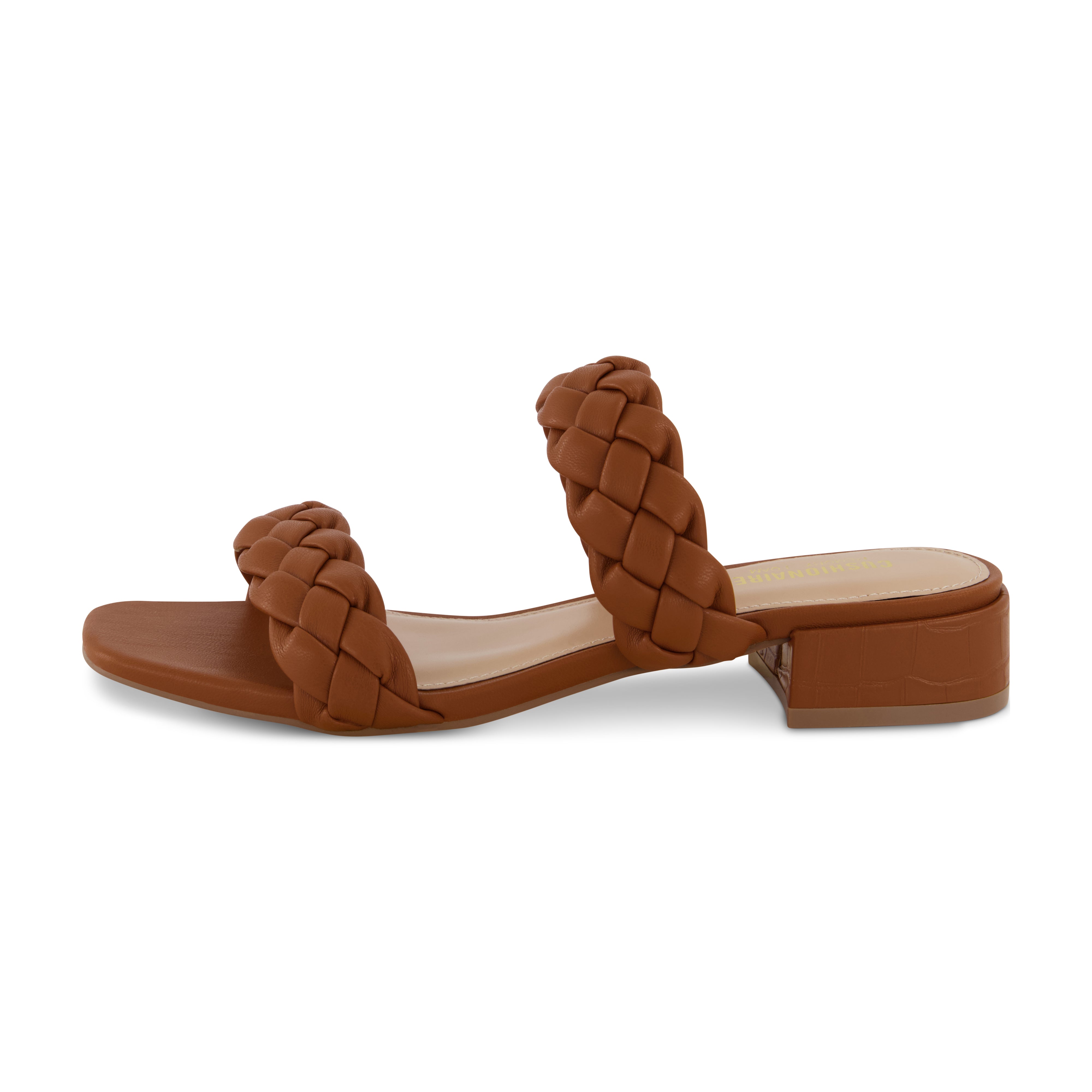 Nan Braided Two Band Dress Sandal Tan