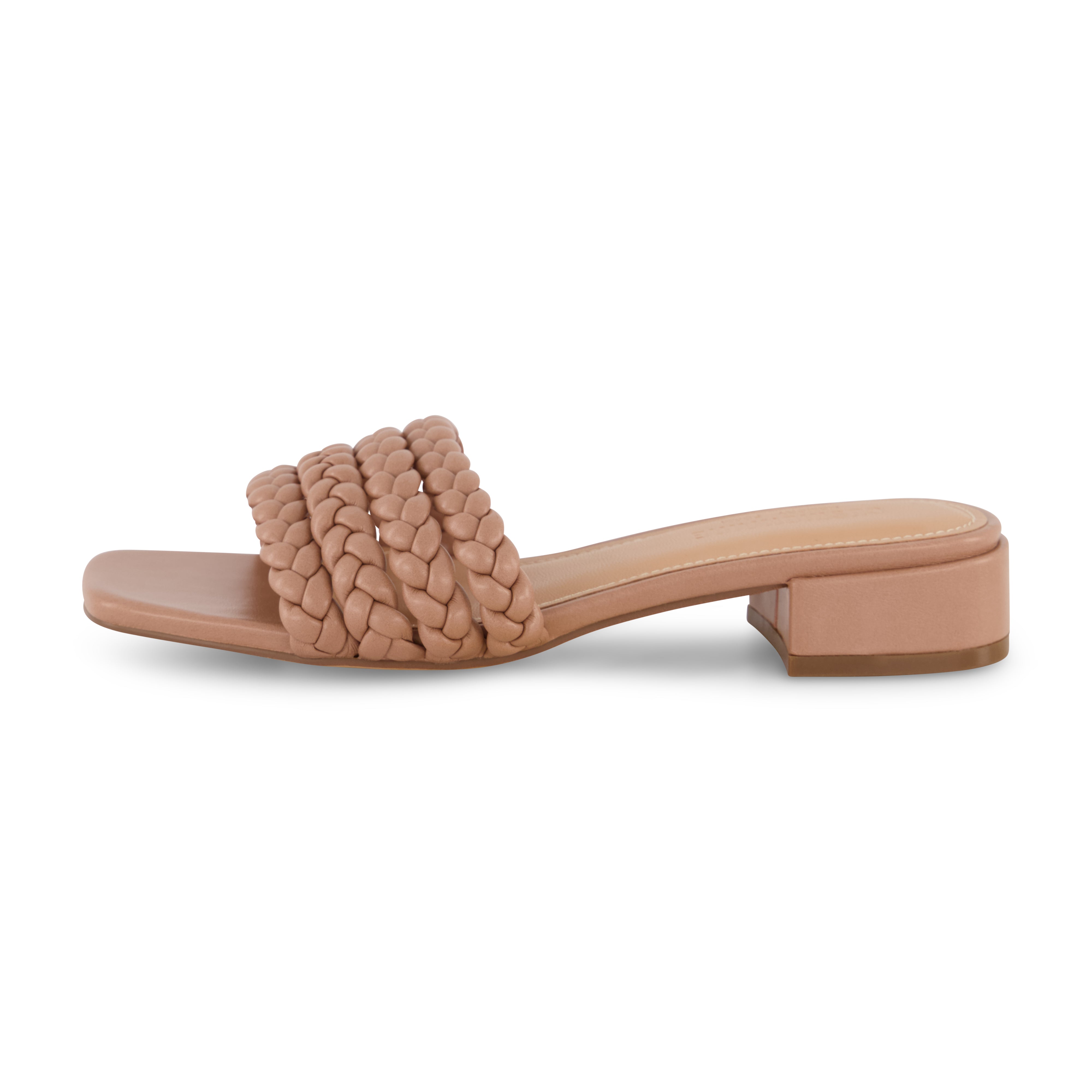 Neary Braided Block Heel Sandal Café