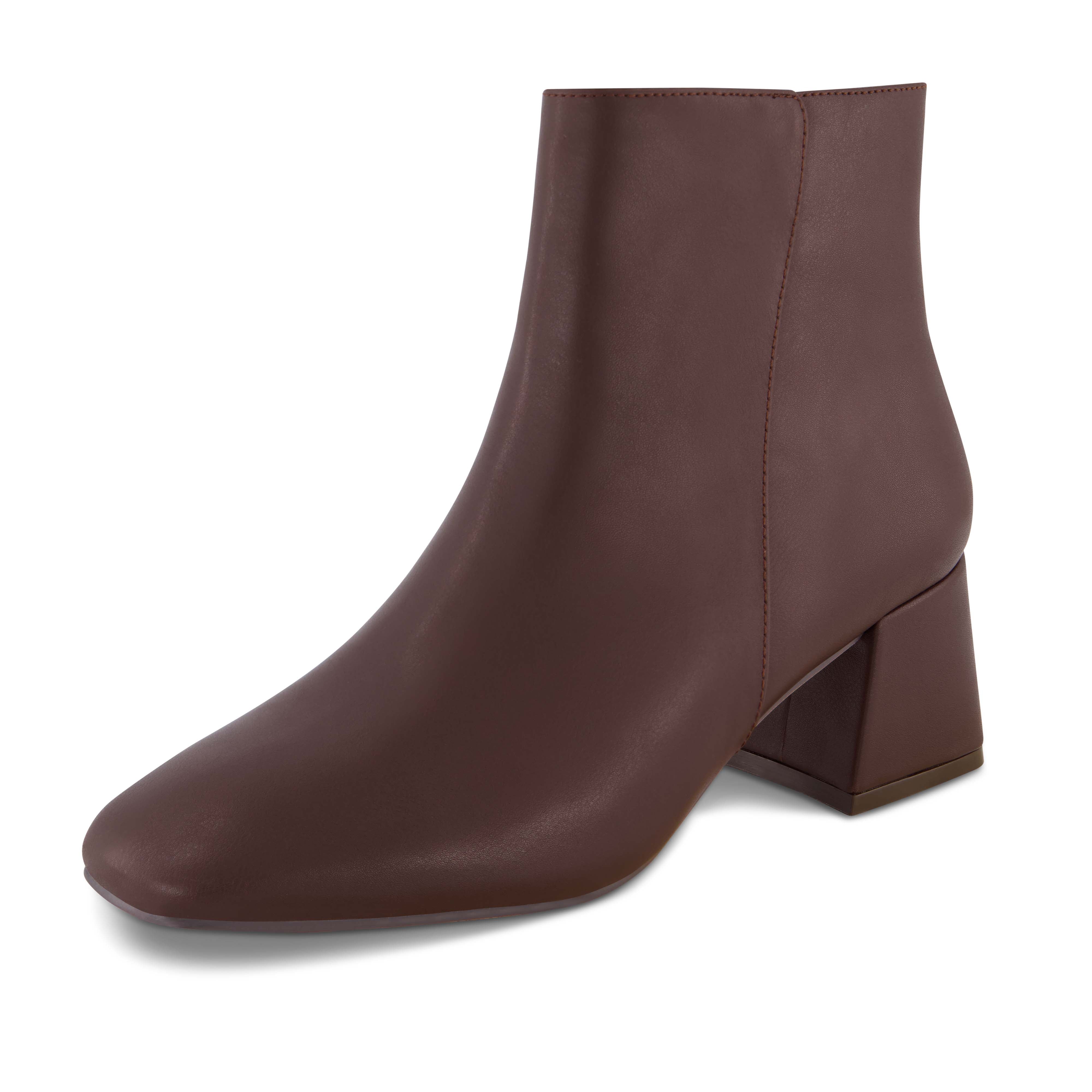Nexus Block Heel Dress Bootie Chocolate