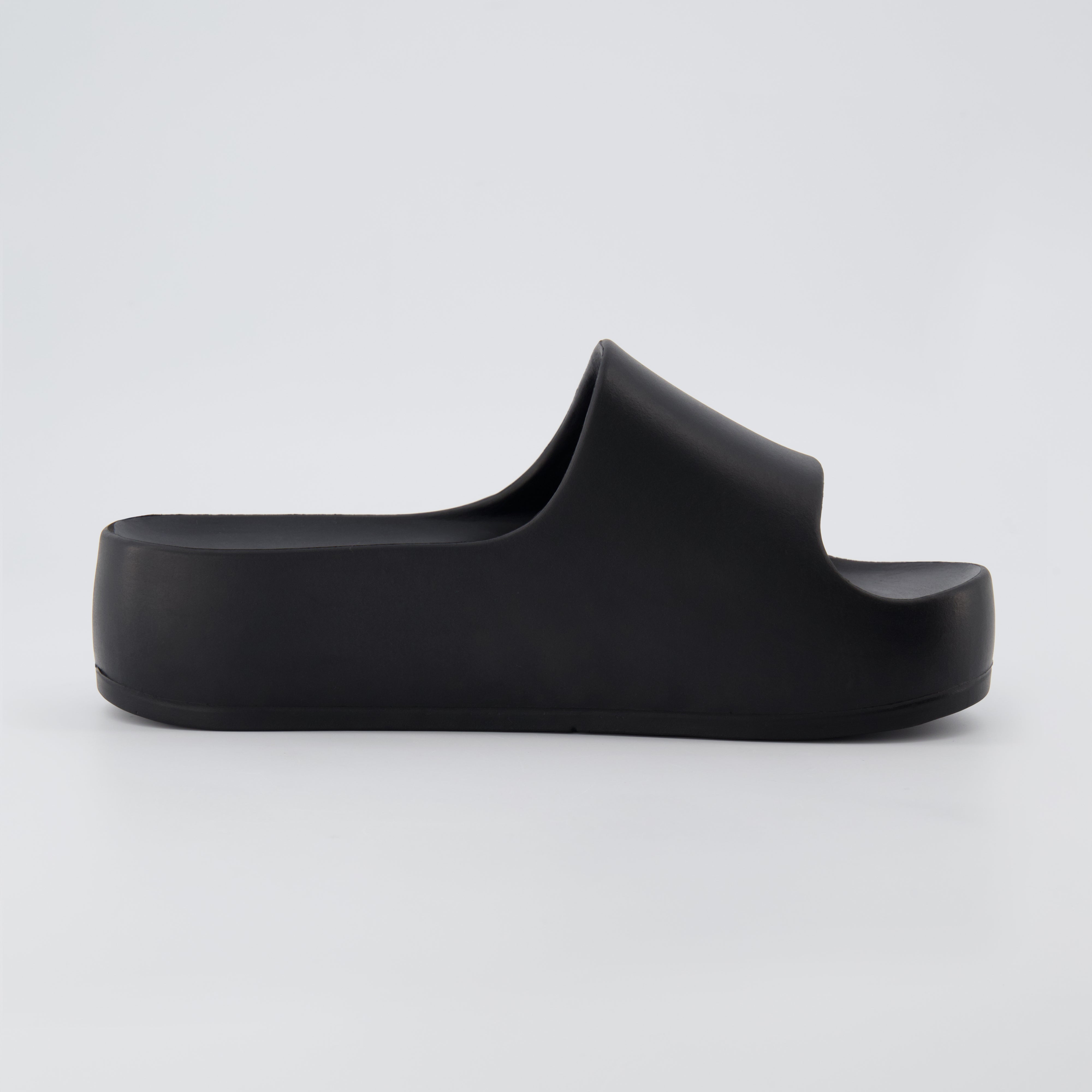Ninja Platform Slide Sandals Black